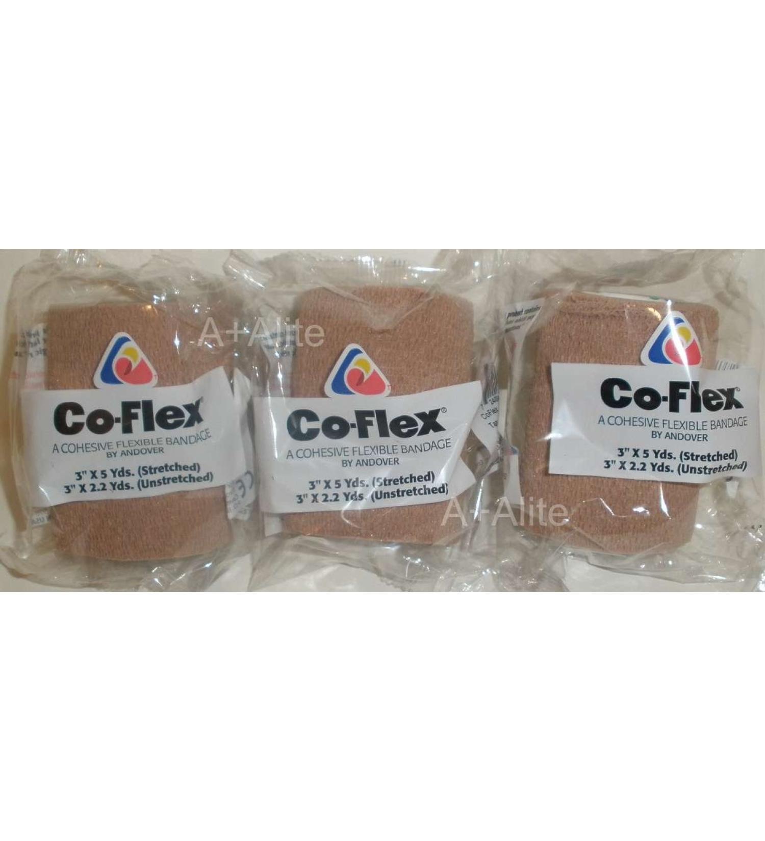 Andover CO-Flex 3x5Yds Tan Flesh 3-Pack - Self Adherent Wrap for Pets & Animals - Buy Online on GoSupps.com