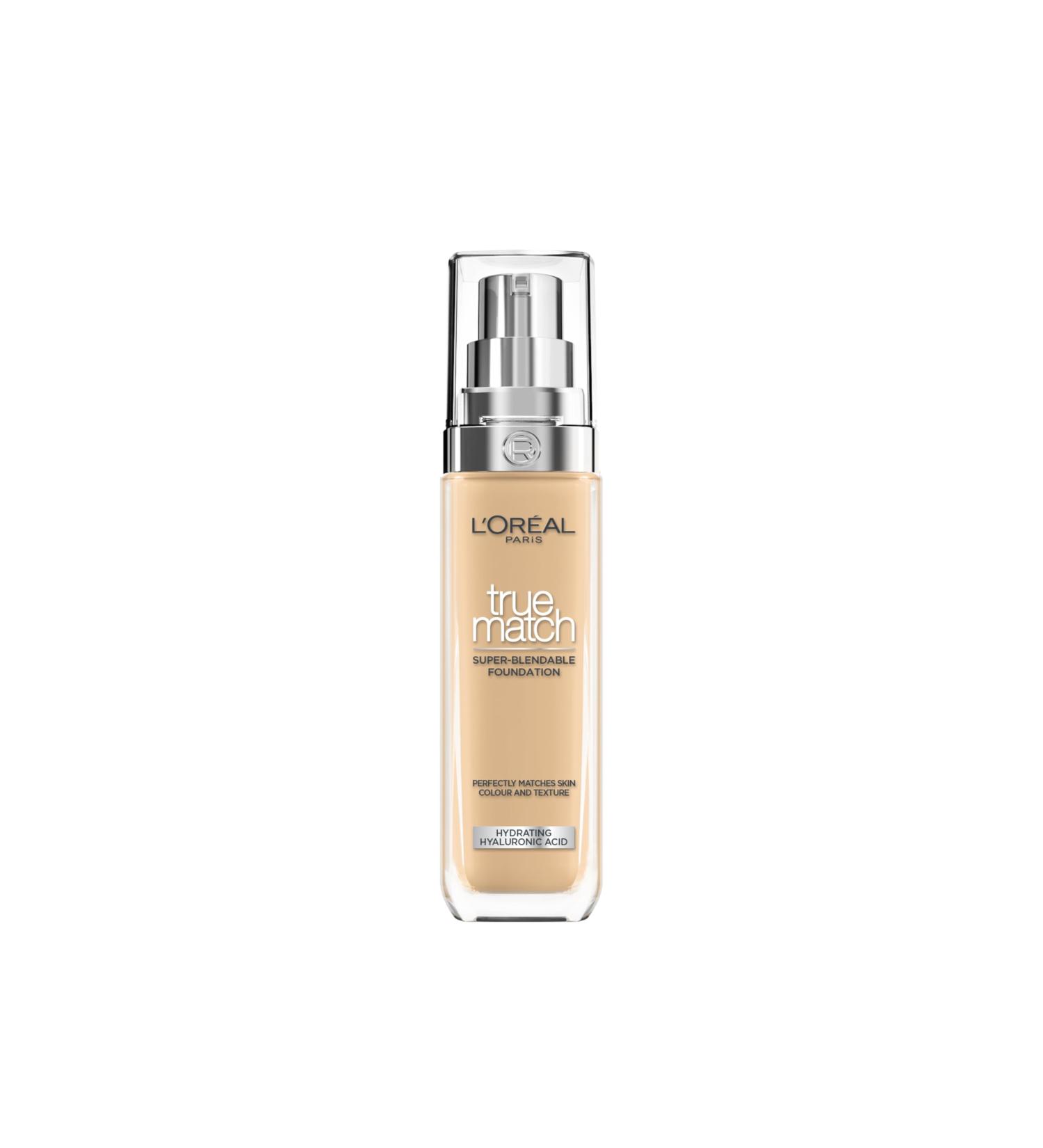  L'Oreal Paris L'Or al Paris True Match Foundation - 3.5D/W - Natural Coverage Foundation with Hyaluronic Acid and SPF 16 - 30 ml - Vegan - Buy Online on GoSupps.com