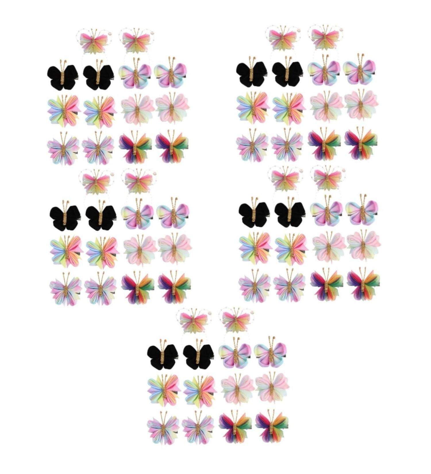 FOMIYES 35 Pairs Mesh Butterfly Hair Accessories Butterfly Hair Clips Hair Barrettes Hair Decorations Cute Hair Clips Hair Clips for Toddlers Manual Hairpin Decorate Child Flannel - Buy Online on GoSupps.com