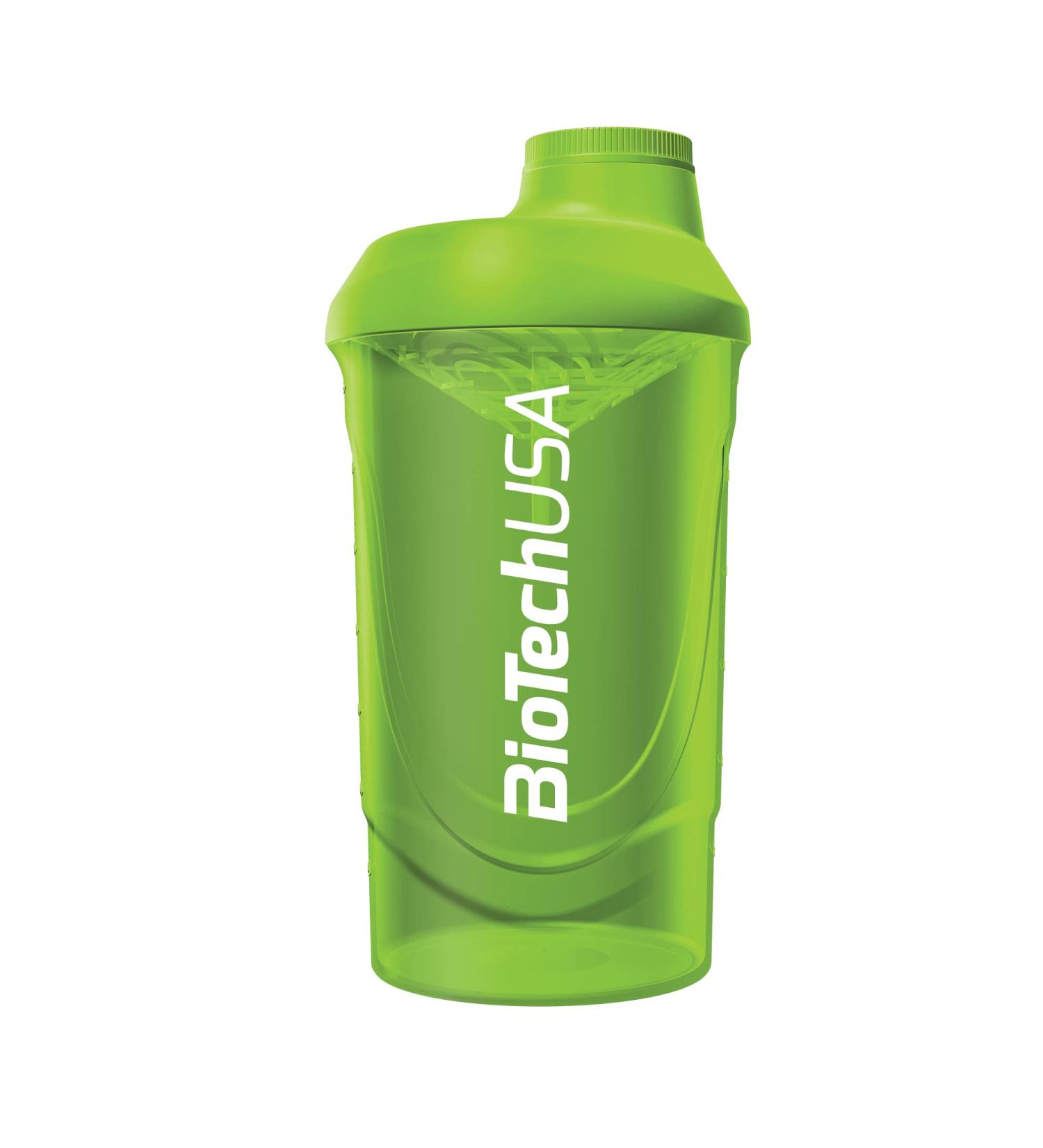 BiotechUSA Wave Shaker Bottle - 100% Leak-Proof Durable & Safe Improved Mixing Easy Clean - 600ml & 700ml Green - Buy Online on GoSupps.com