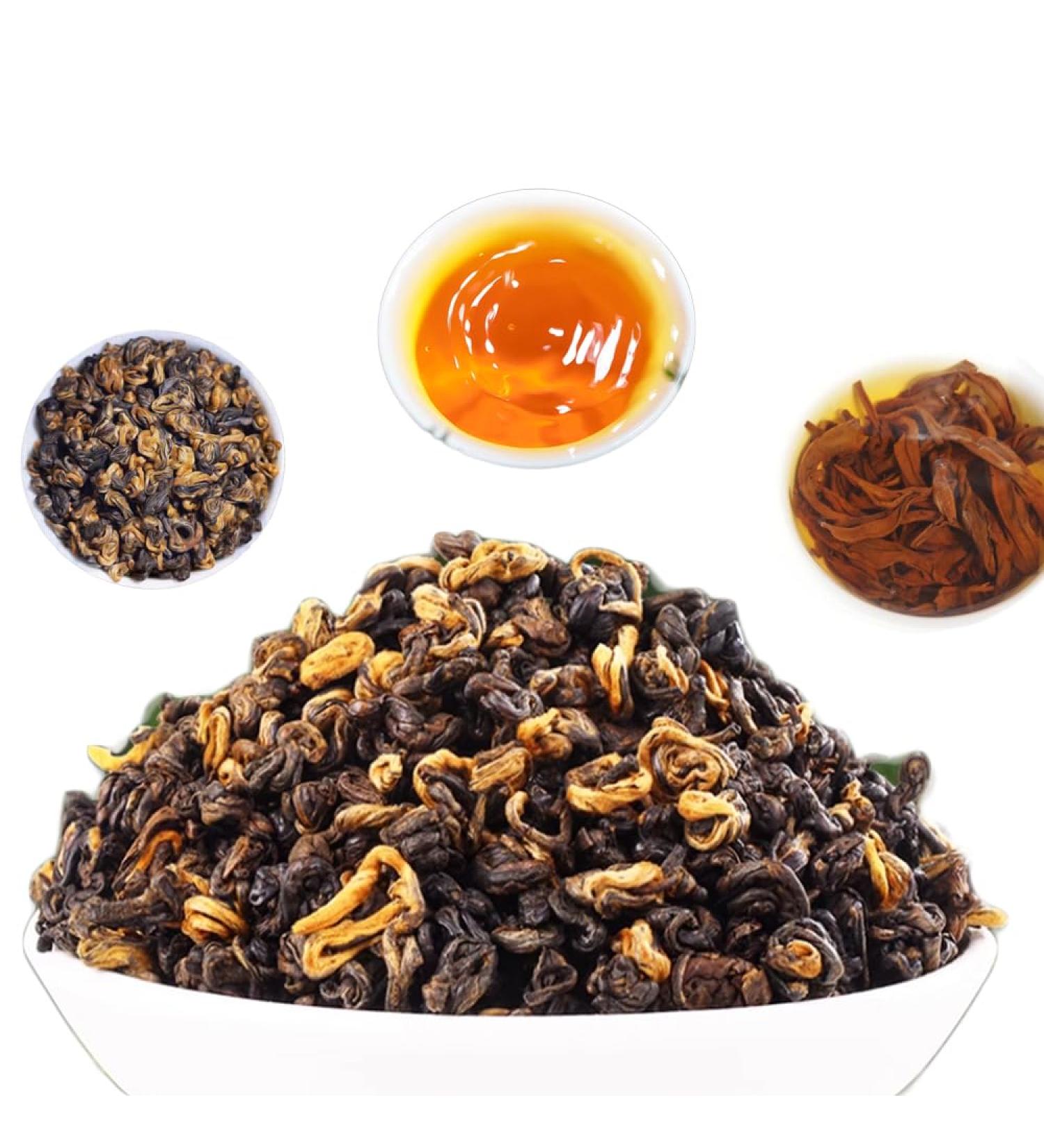 Yunnan Mi Yun Jin Luo Dian Hong Th noir Un bourgeon Une feuille Th noir en feuilles (150g) - Buy Online on GoSupps.com