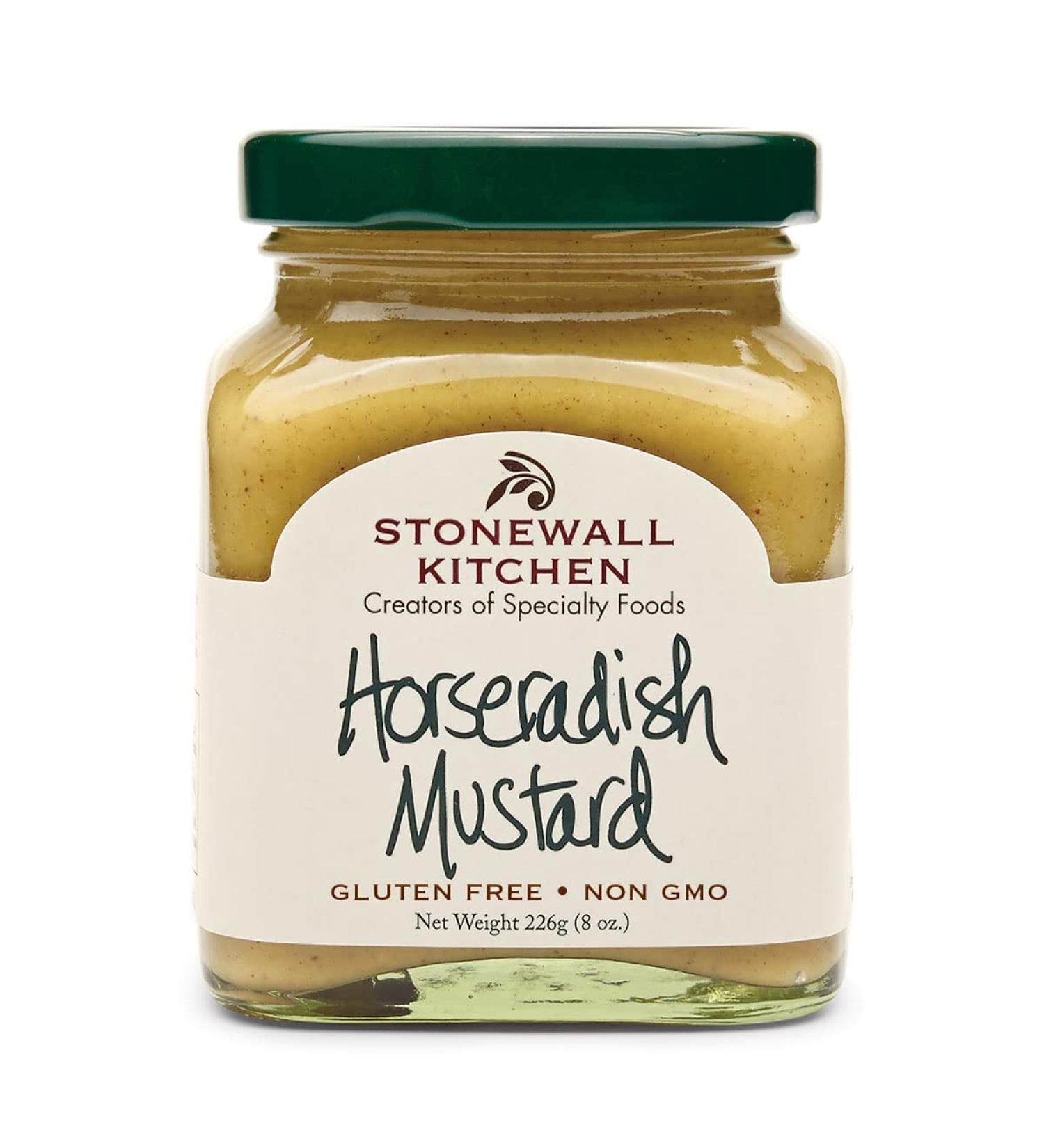 Stonewall Kitchen Horseradish Mustard 8oz - Pack of 1 | Flavorful Condiment for Gourmet Dishes - Buy Online on GoSupps.com