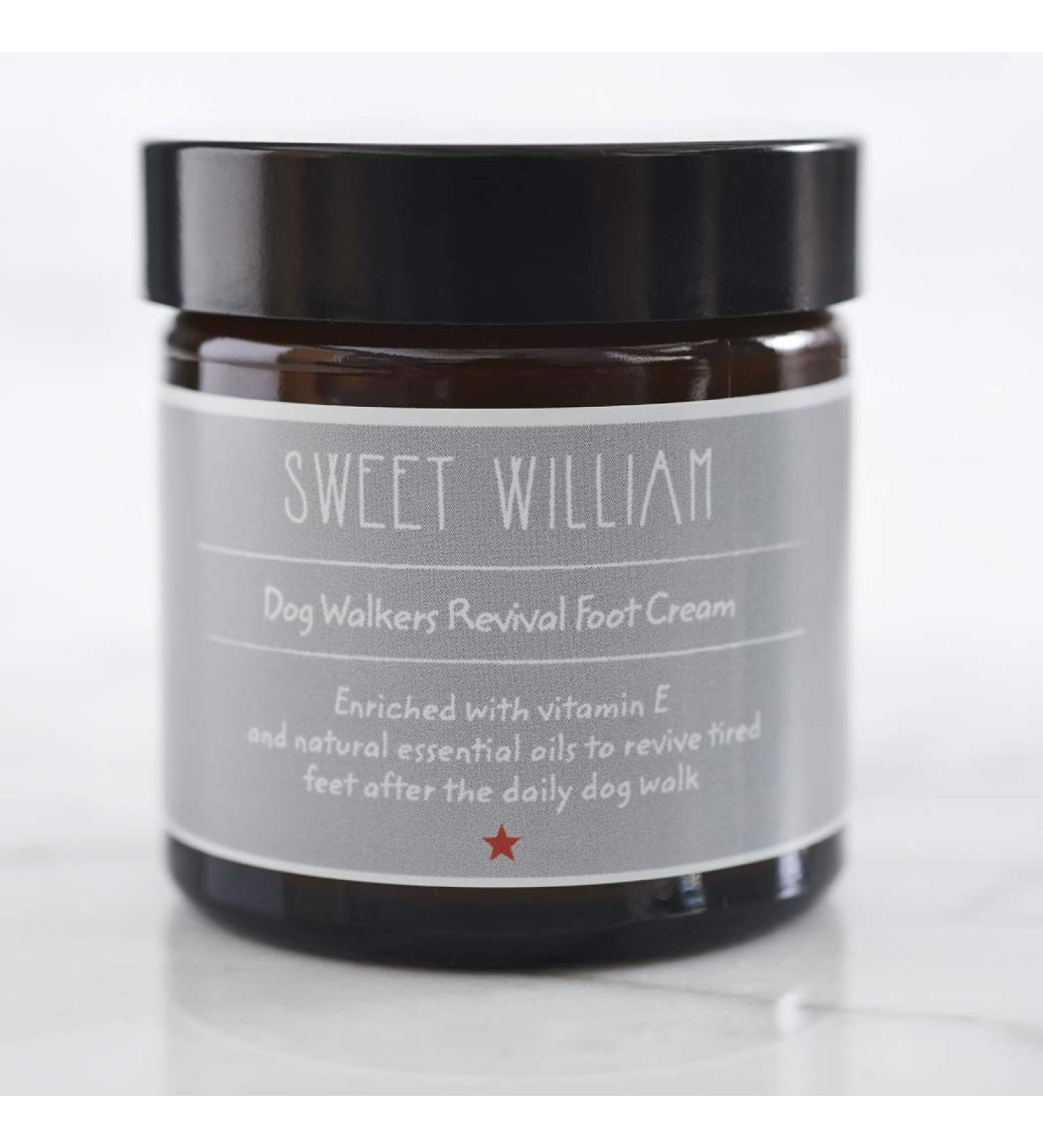 Sweet William Dog Walkers Revival Foot Cream - 60ml | Moisturizing Essential Oil Cream with Vitamin E | International Shipping Available - Buy Online on GoSupps.com