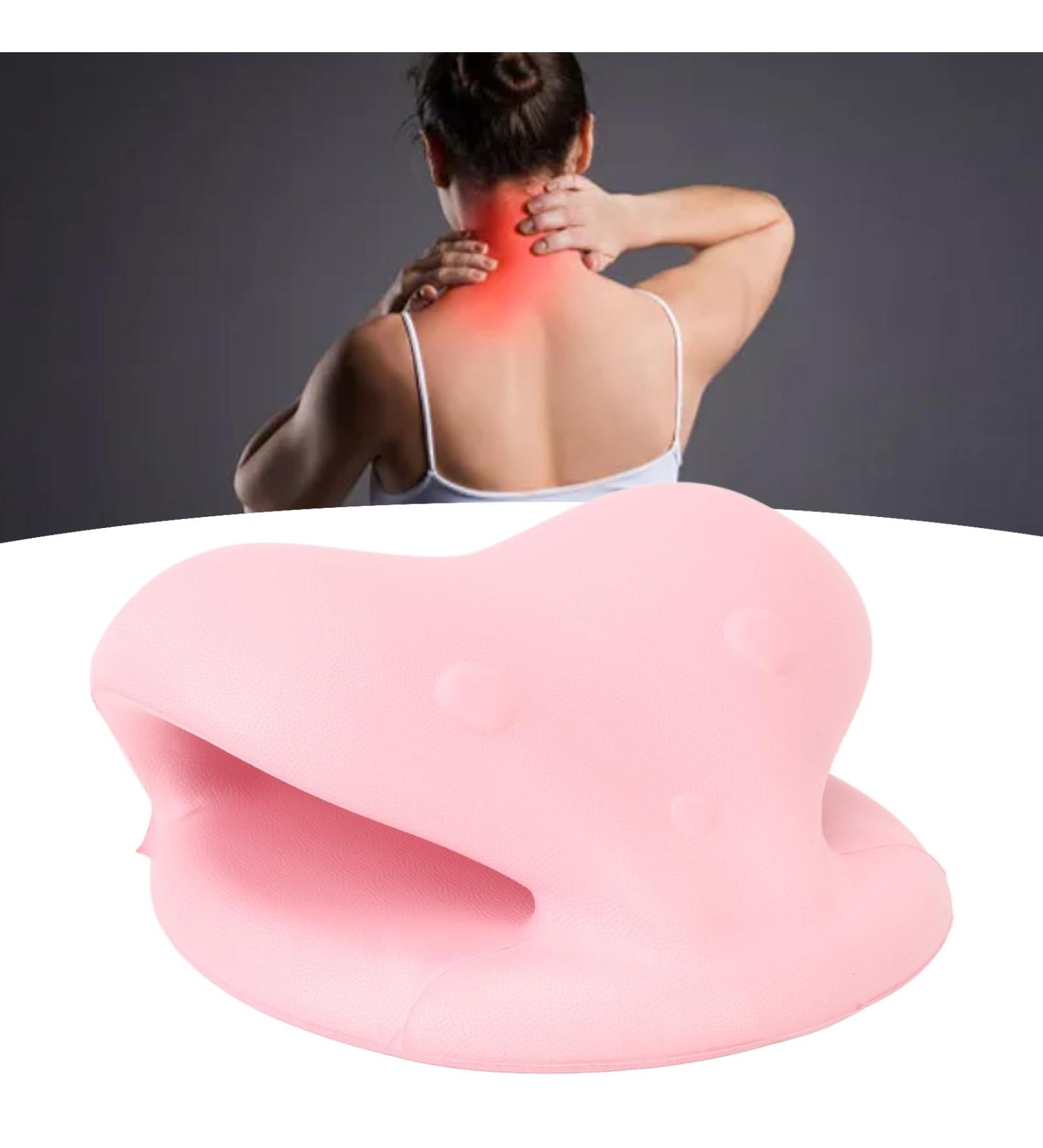 Kenanlan Neck & Shoulder Tension Relief Device | Pink Neck Traction Cushion for Pain Relief & Cervical Alignment - Buy Online on GoSupps.com