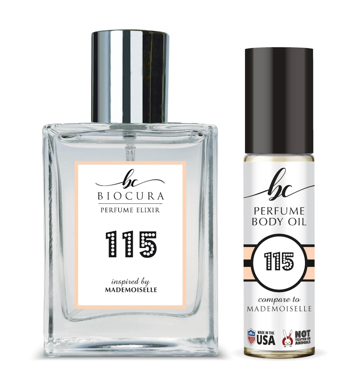 BC Perfume 115 Spray + Body Oil Set Impression of Mademoiselle Travel Size Refillable Bottle Long Lasting Blend Sample For Women / 10ml+50ml - Buy Online on GoSupps.com