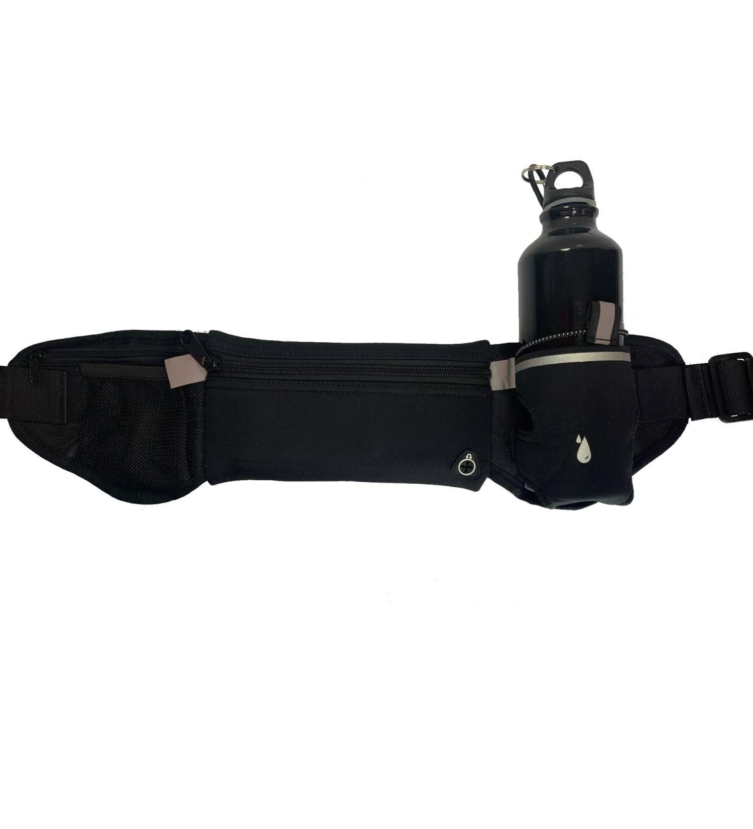 YDKW Running Belt Bag Fanny Pack for Men and Women with Foldable Water Bottle Holder(Bottles NOT Included) No Bounce Large Pocket Waterproof Waist Pack Hydration Running Phone Holder for Runners - Buy Online on GoSupps.com