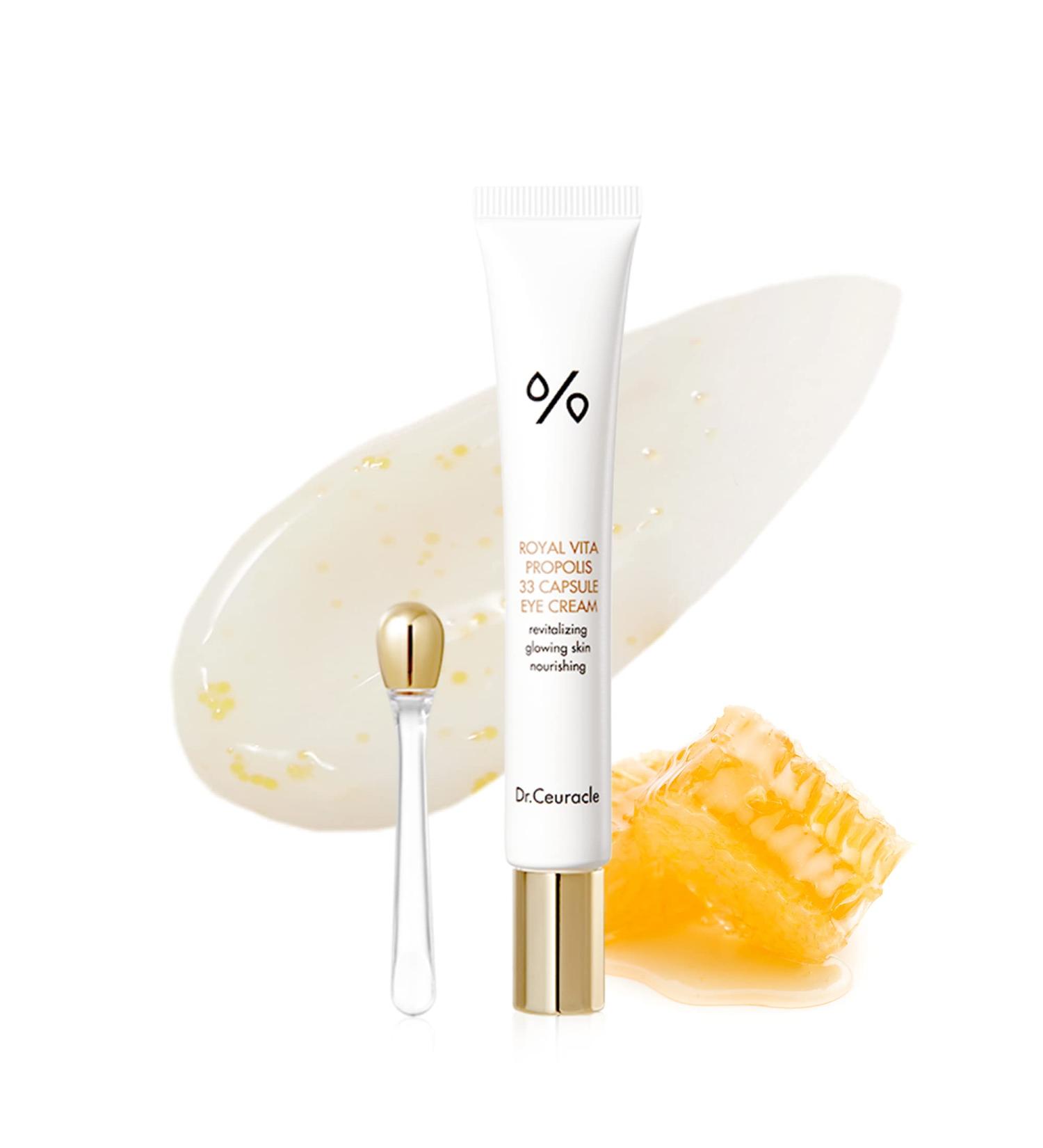 Dr.Ceuracle Royal Vita Propolis Capsule Eye Cream - Brighten Dark Circles and Puffiness, Reduce Fine Lines | Anti Aging Serum with 33.5% Propolis Extract - Buy Online on GoSupps.com