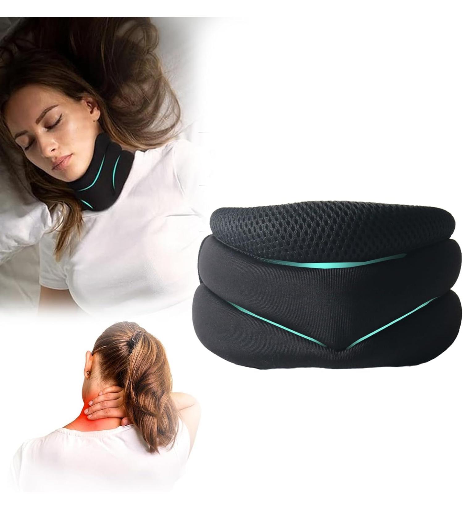 Cervicorrect Neck Brace Cervicorrect Neck Brace by Healthy Lab Co Cervicorrect for Snoring-Neck Brace for Sleeping Soft Foam Wrap and Stabilize Neck Support Brace for Women (Black) - Buy Online on GoSupps.com