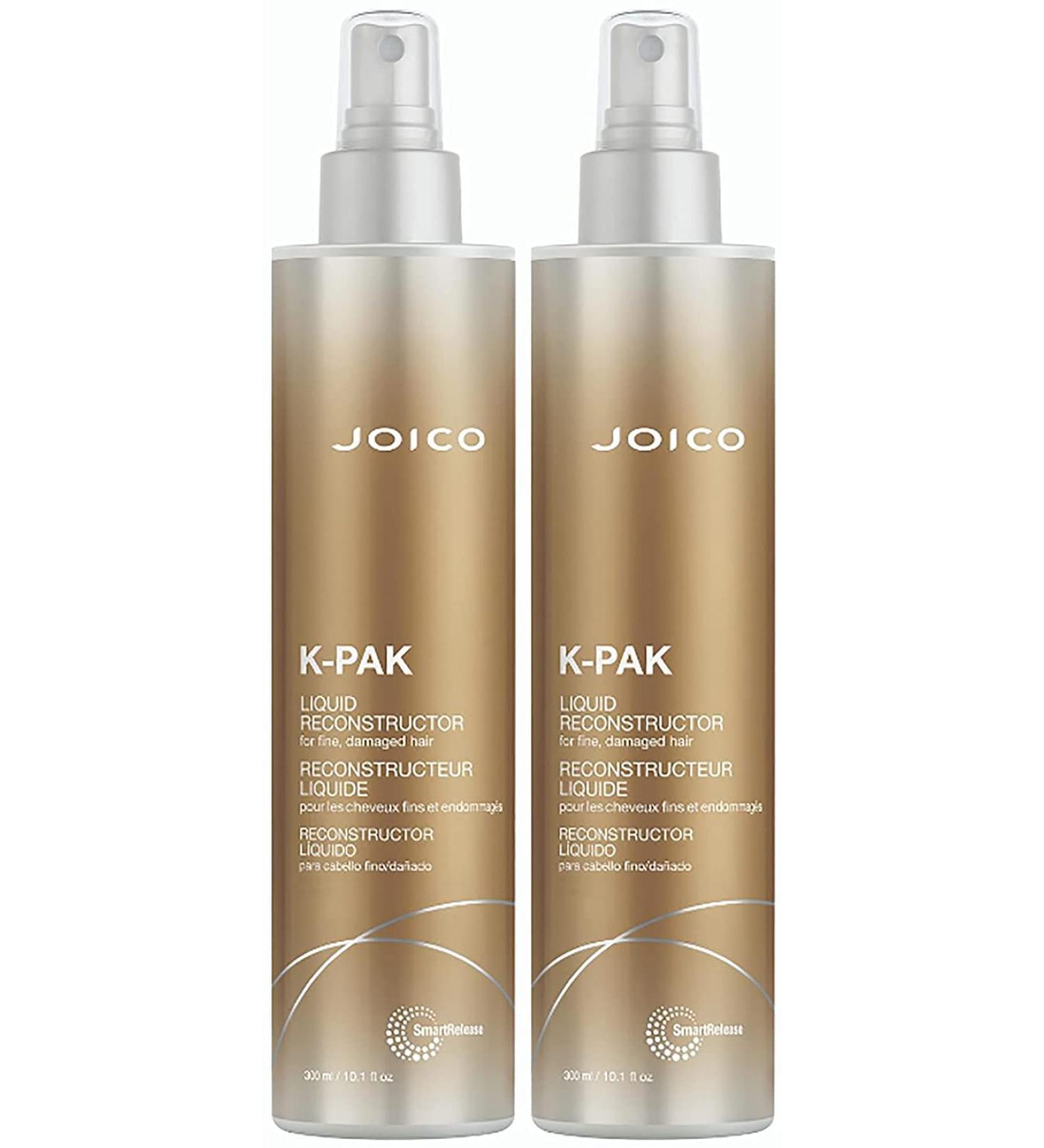 Joico K-PAK Liquid Reconstructor Treatment - Repair, Rebuild & Strengthen Fine Hair - Keratin & Rosehip Oil Formula - 10.1 Fl Oz (Pack of 2) - Buy Online on GoSupps.com