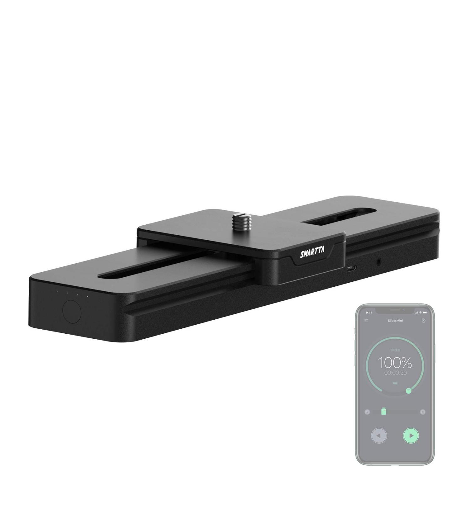 Smartta SliderMini 2: Motorized Camera Slider - Ultra Smooth & Portable - App or Manual Control - 20cm Travel Length - 33LB Capacity - Buy Online on GoSupps.com