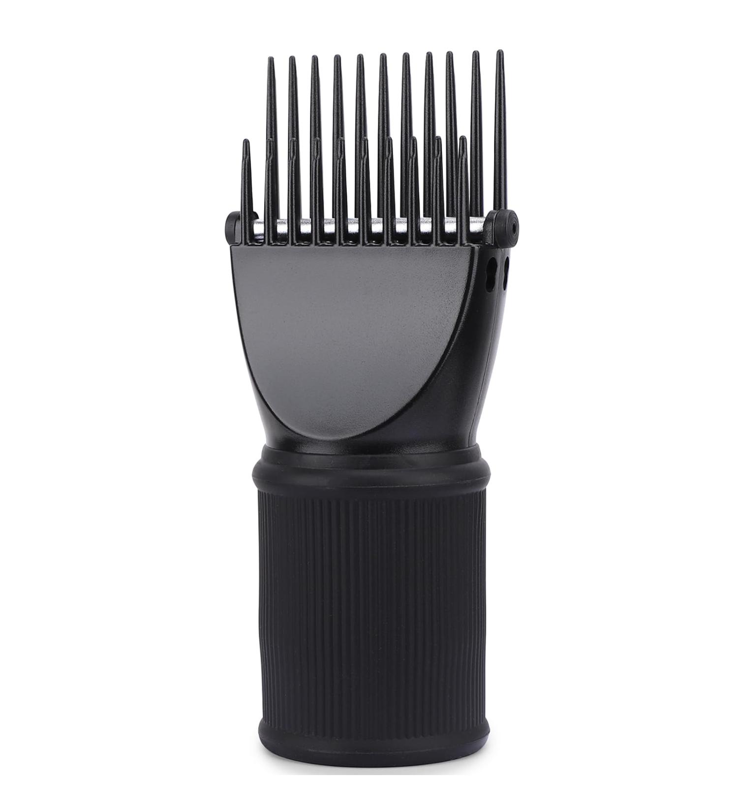 Comb Attachment for Hair Dryer Segbeauty Black Blow Dryer Pik Concentrator Nozzle 4-5cm Brush Attachments Hairdressing Styling Salon Tool for Straightening Detangling Fine Wavy Curly Natural Hair - Buy Online on GoSupps.com