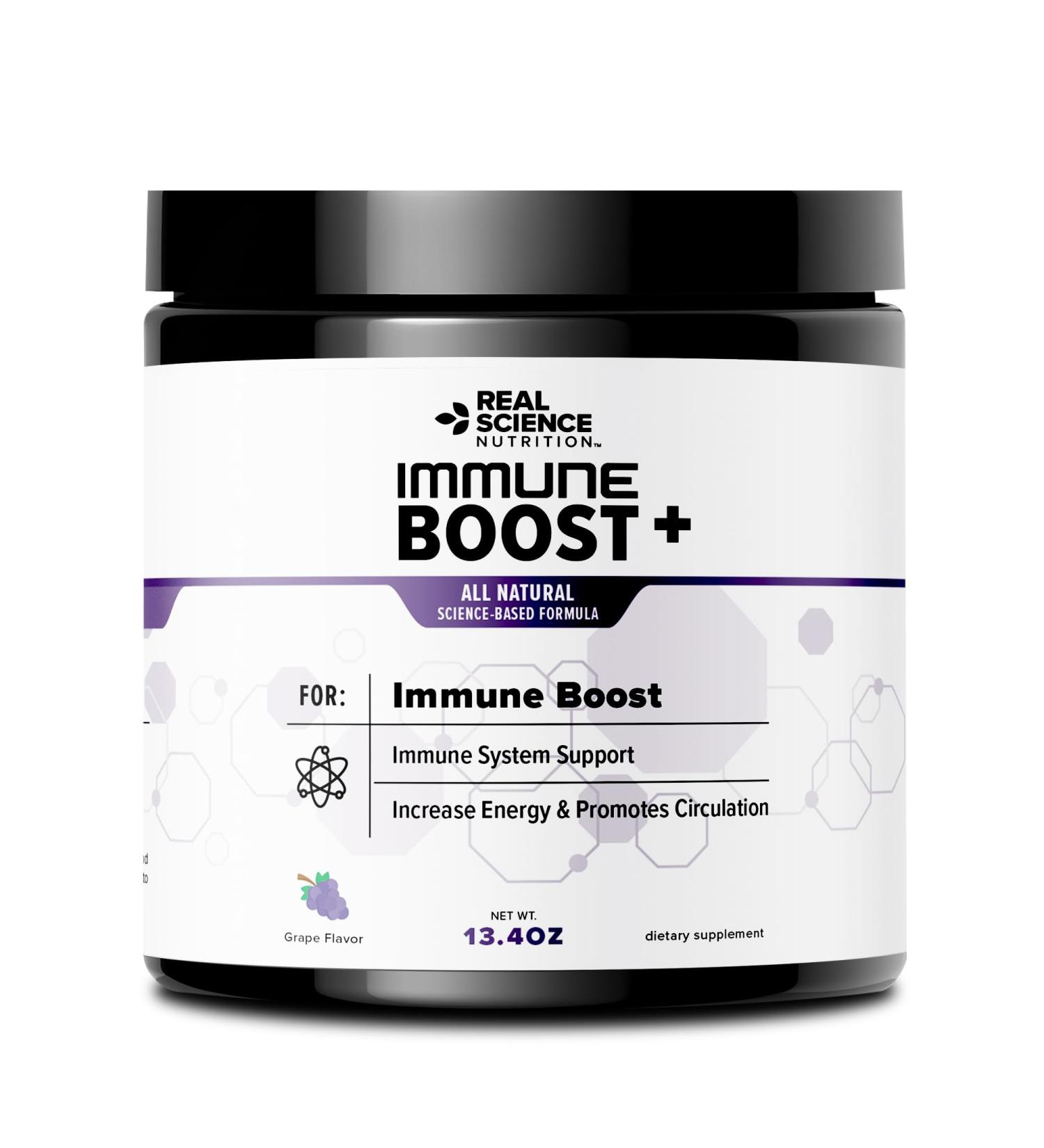 Immune Boost Plus | Natural Immunity Formula Boost Immune System Health and Wellness More Powerful Than Elderberry Zinc Echinacea - in a Fast Acting Powder - Buy Online on GoSupps.com