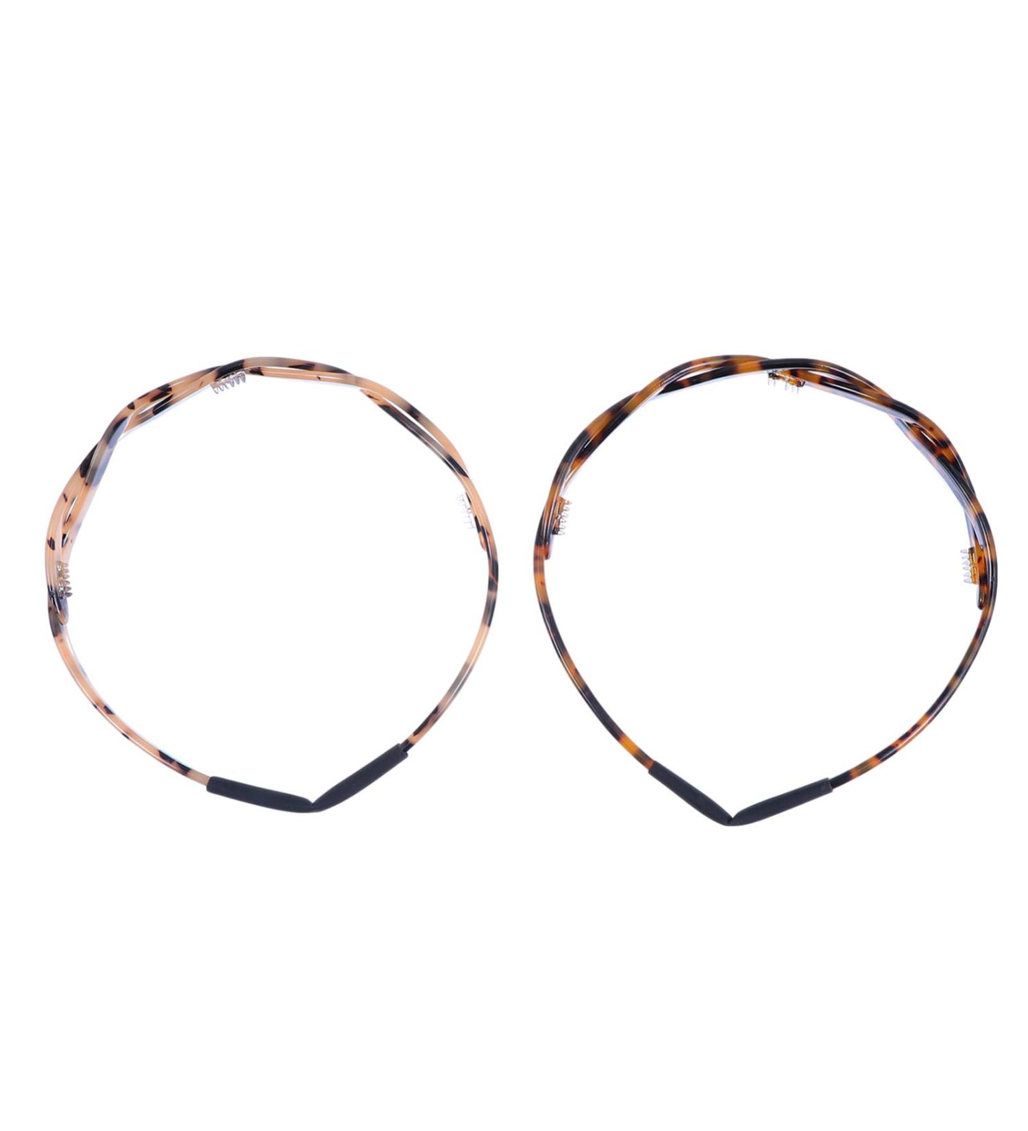 Minkissy 2-Piece Brown Tortoise Spotted French Toothed Headbands | Anti-Slip Celluloid Acetate Hair Bands for Women & Girls - Buy Online on GoSupps.com