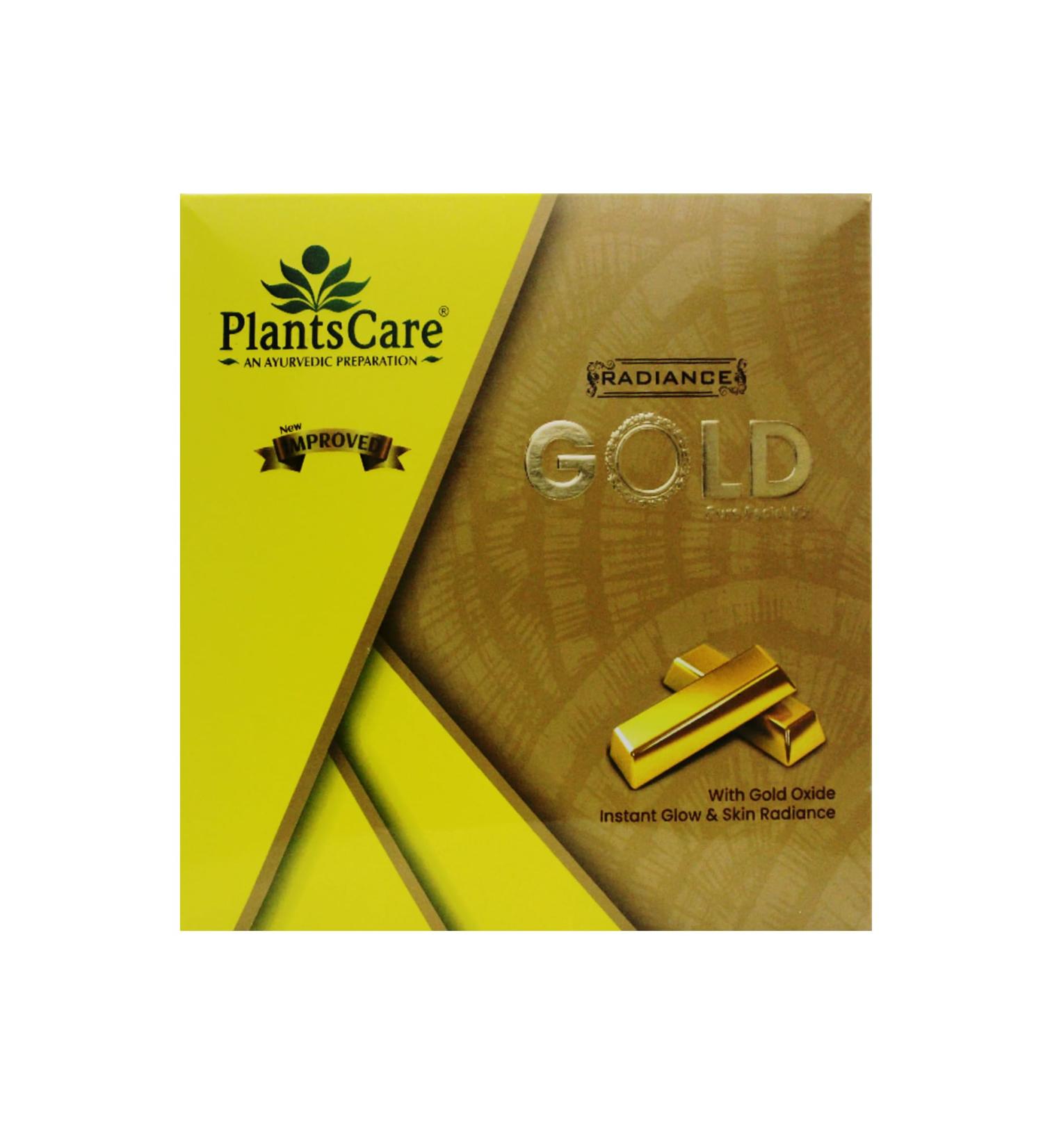 Plants Care Radiance Gold Pure Facial Kit 525g - Nourish Your Skin with Luxury | Buy Internationally - Buy Online on GoSupps.com