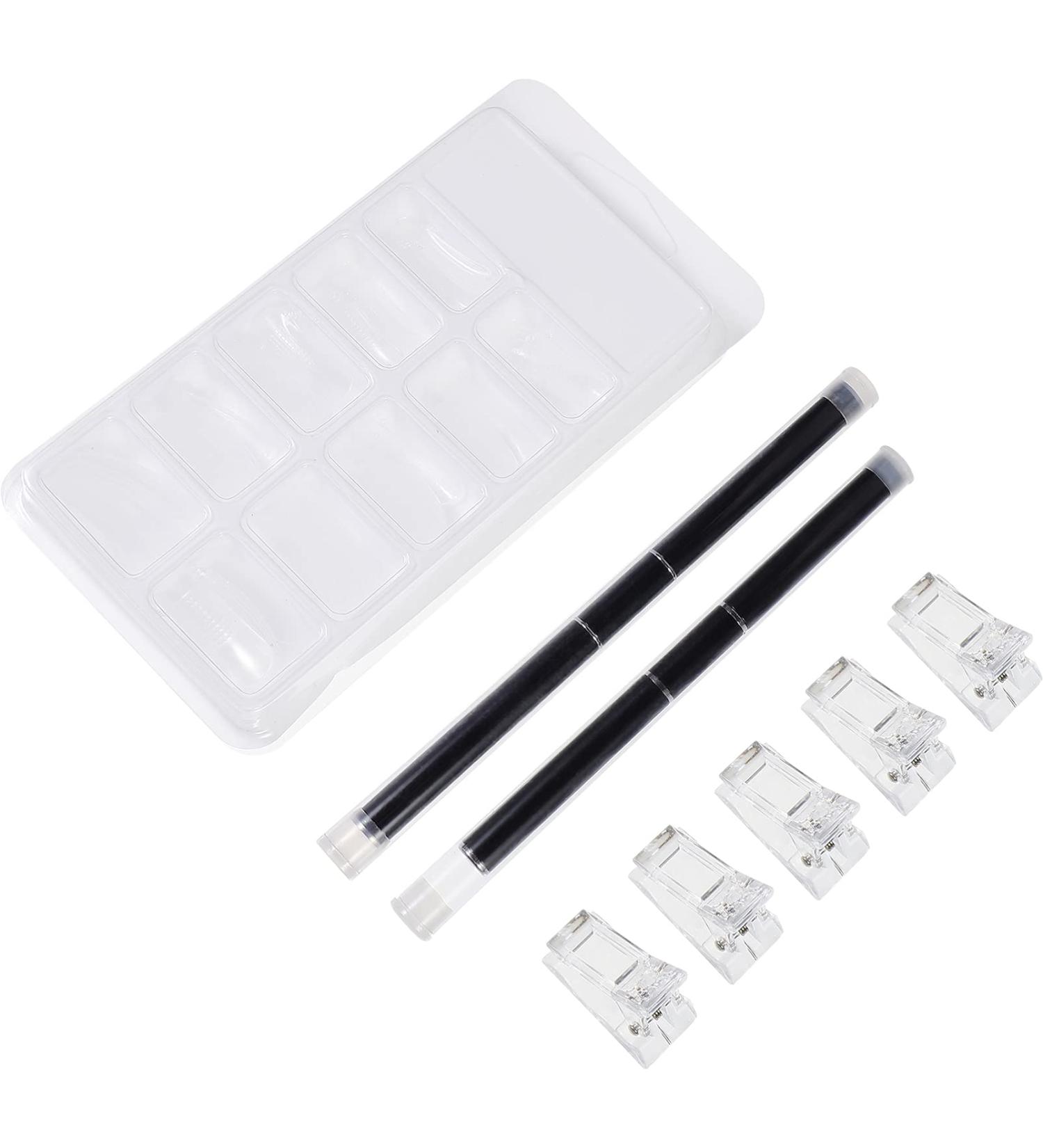 FOMIYES 2 Sets Nail Extension Set Nail Brush and Cuticle Pusher Bath Sponge for Sensitive Skin Poly Nail Clip Builder Assistant Tool Nail Kits Nail Art Tool Plastic Patch Nail Clipper - Buy Online on GoSupps.com