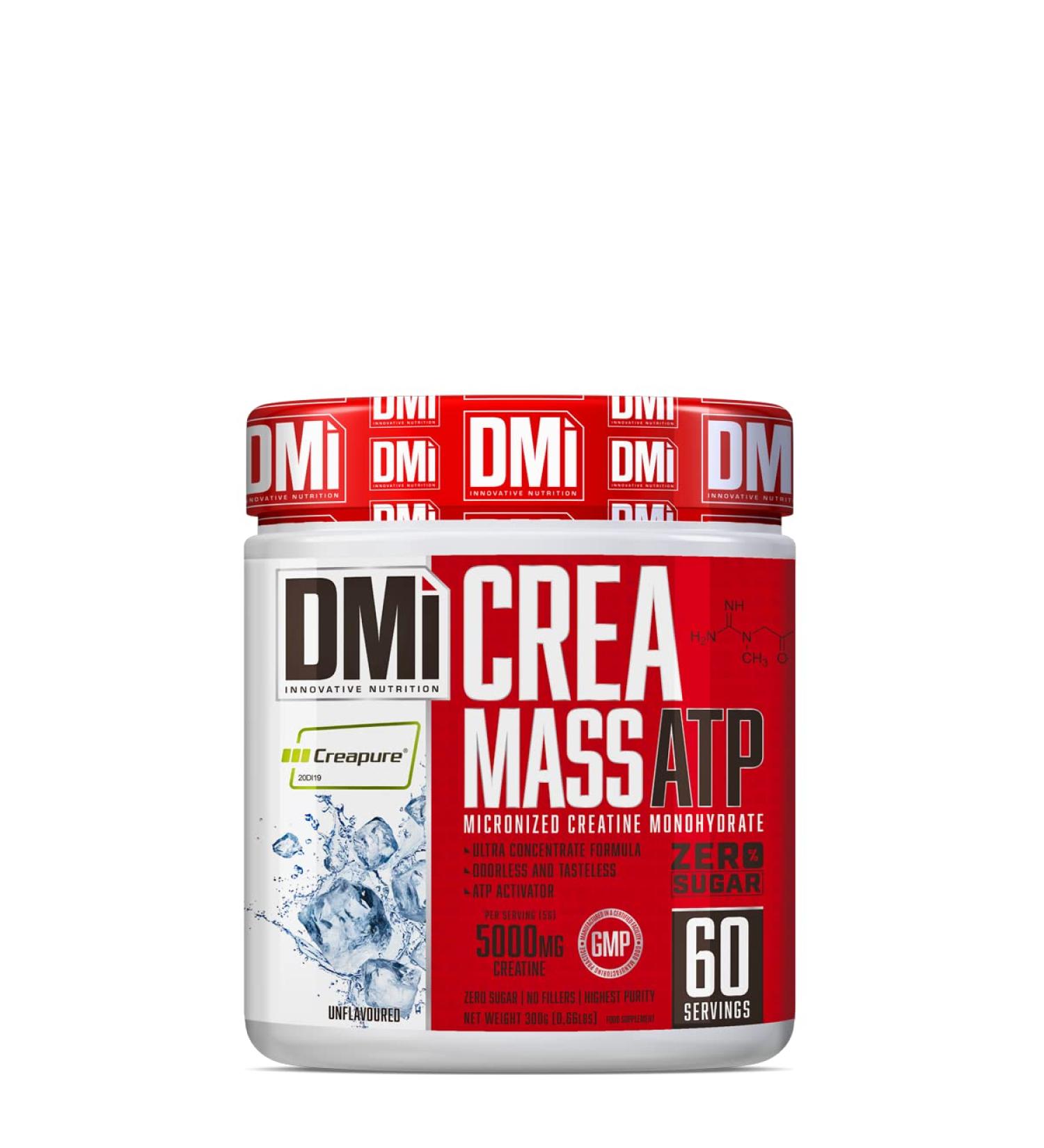  DMI INNOVATIVE NUTRITION DMI CREA MASS ATP Creatine Monohydrate (100% Creapure ) 300g Sugar-Free Neutral Flavor Micronized Creatine Monohydrate Zero S - Buy Online on GoSupps.com