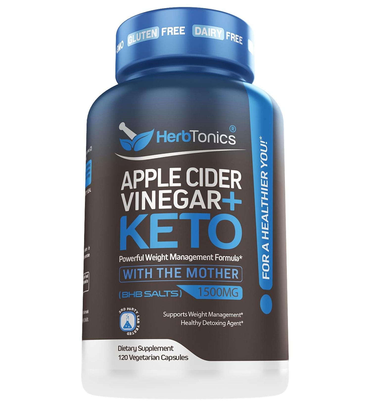 Herb Tonics 5x Potent Apple Cider Vinegar - 120 Capsules for Health & Wellness - Buy Online on GoSupps.com