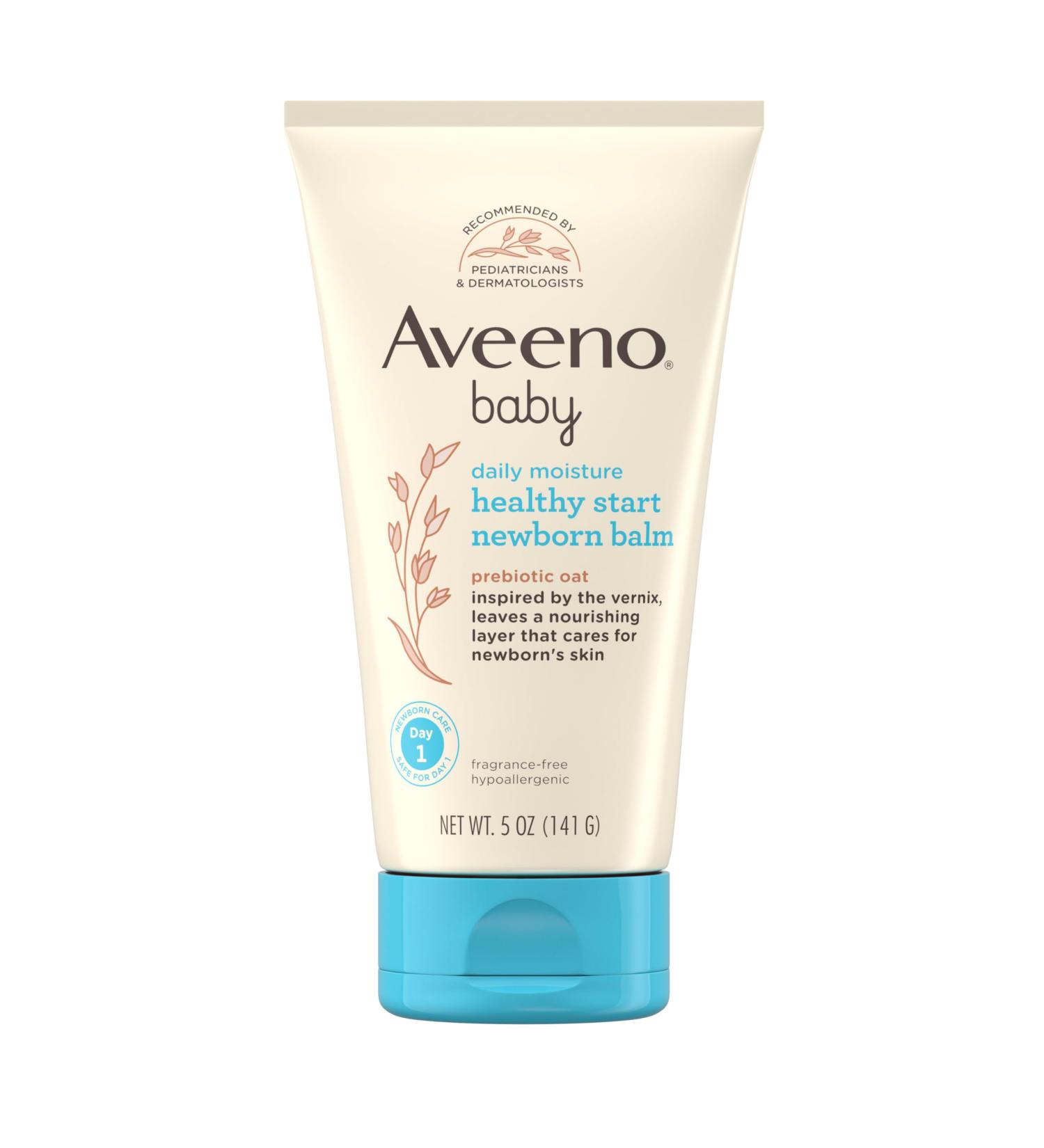 Aveeno Baby Healthy Start Nourishing Newborn Balm - Hypoallergenic Fragrance-Free Skin Care for Newborns | 5 oz - Buy Online on GoSupps.com