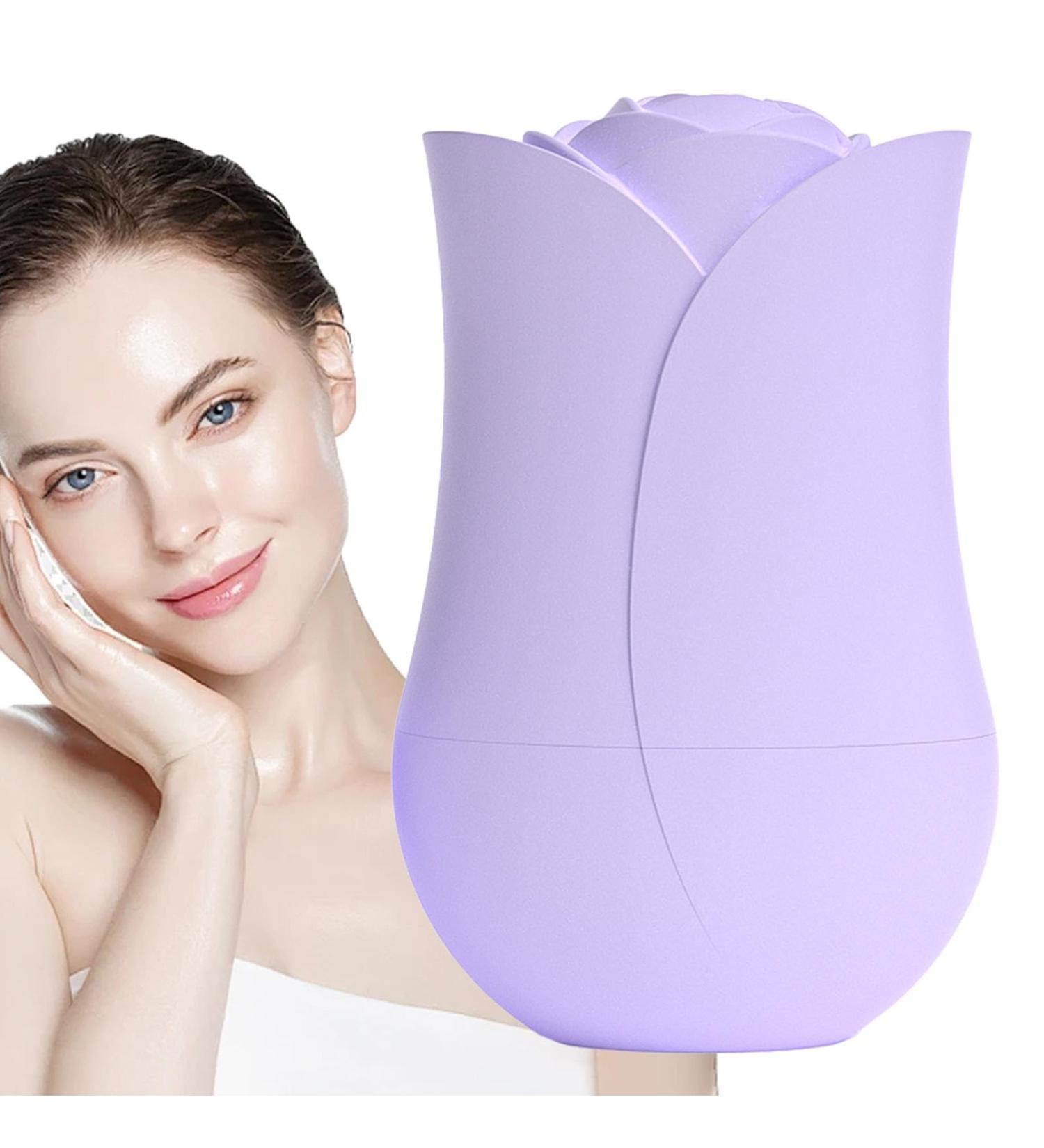 Ice Roller - Skin Care Ice Roller | Ice Roller for Face and Eye Facial Beauty Ice Roller Skin Care Tools Ice Facial Cube Silicone Ice Mold Purple - Buy Online on GoSupps.com