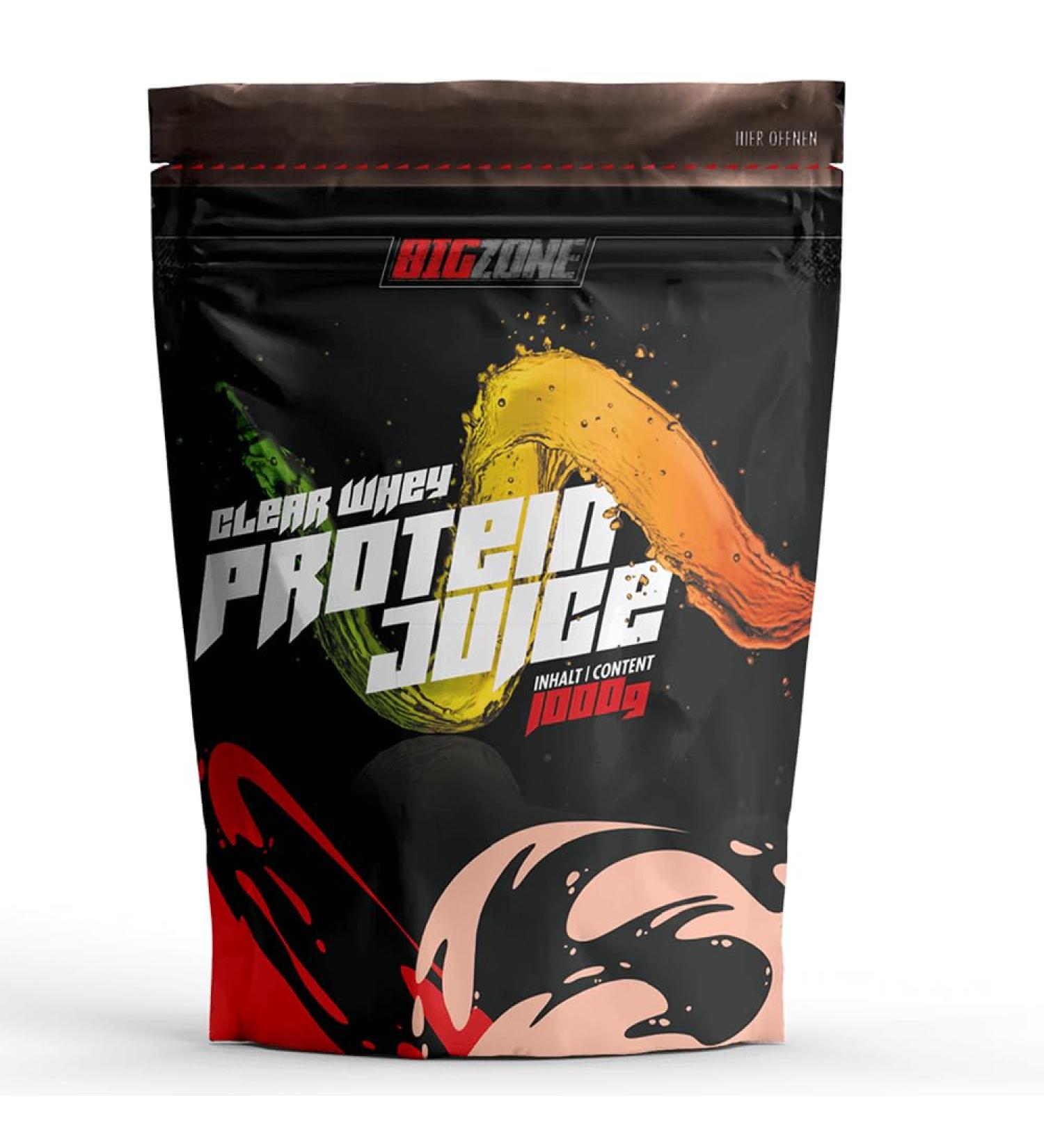 Big Zone Clear Whey Protein Juice | Fruity with refreshing drink character and consistency | High protein | Protein powder with sugar and fat levels