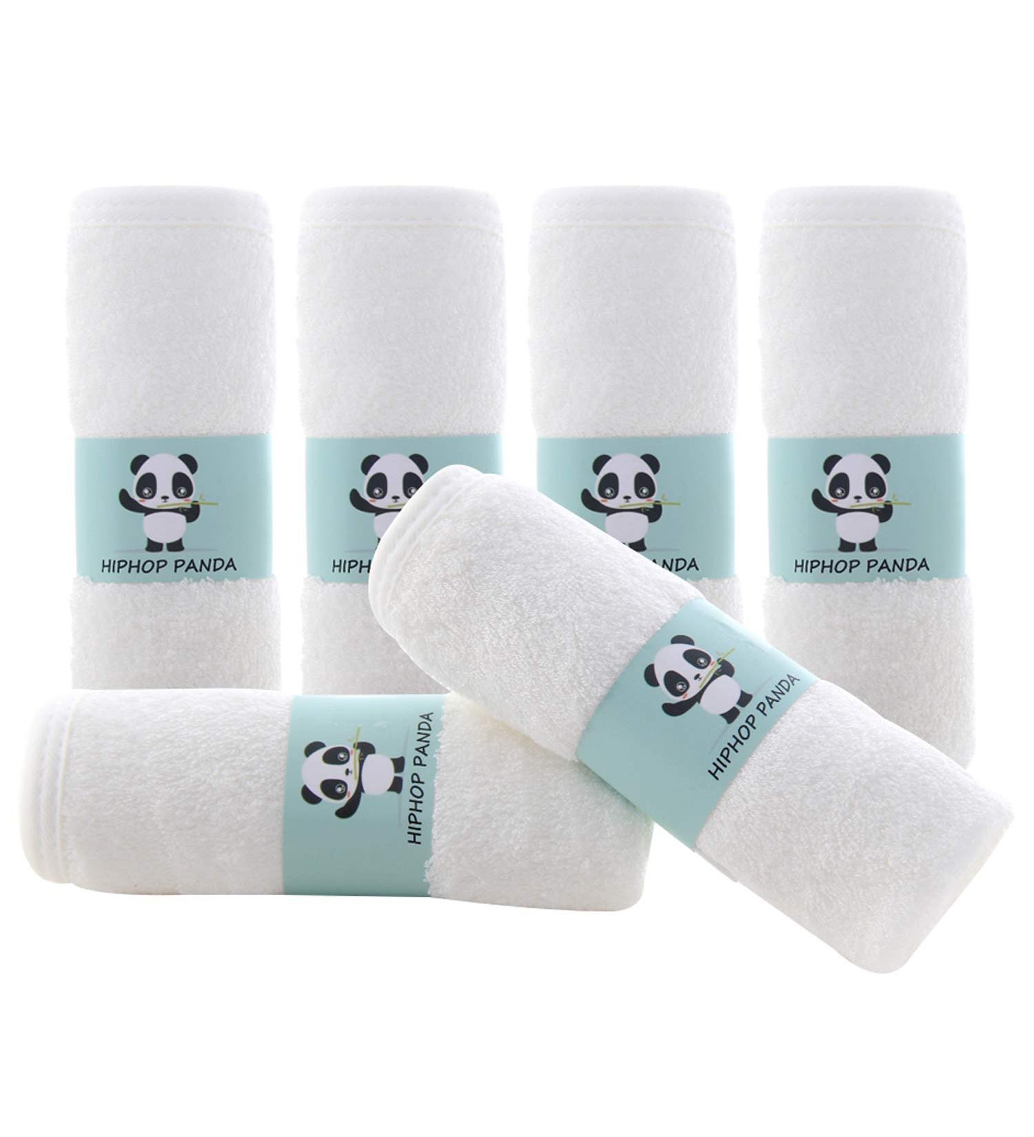 Soft Bamboo Baby Washcloths - 6 Pack 10x10 Inch - 2 Layer Absorbent Towel for Newborns - Gentle Baby Wipes for Delicate Skin - Shower Registry Essential - Buy Online on GoSupps.com