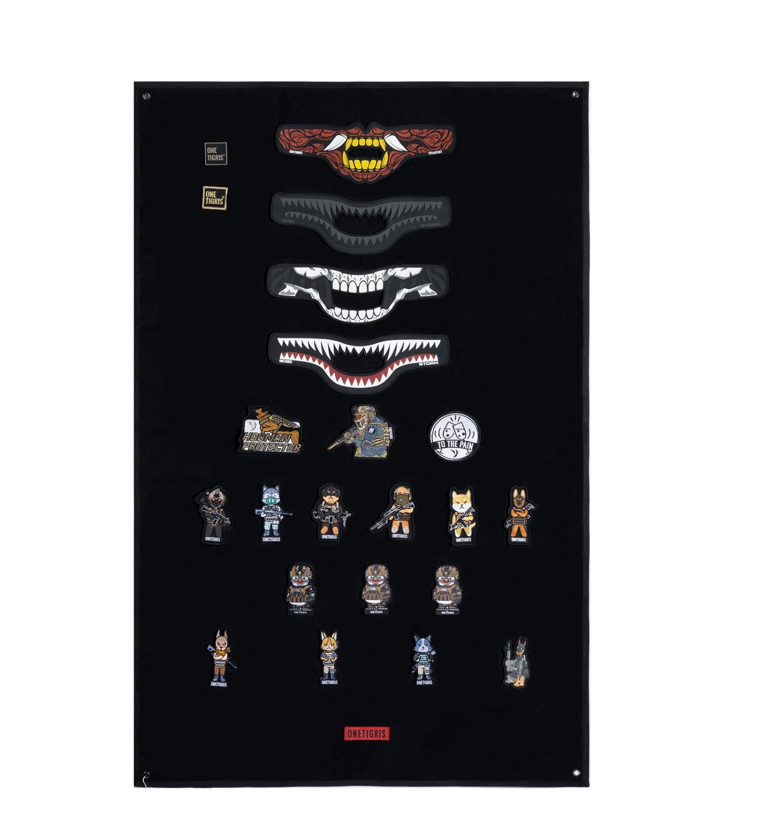 OneTigris Tactical Military Patch Holder Board - Black Large 42x27 | Hook & Loop Panel - Buy Online on GoSupps.com