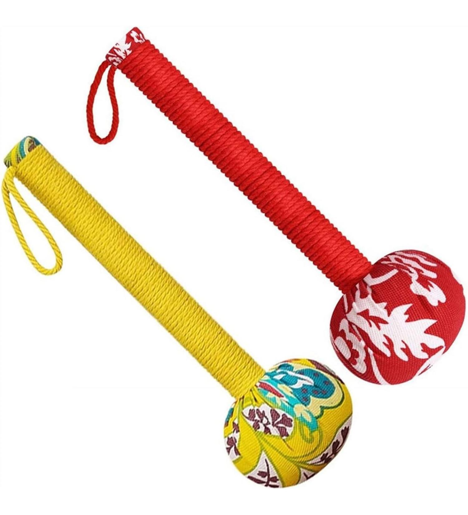 Manual Massage Hammer Set - Colorful Handheld Massage Tool for Back Pain Relief | 26cm 2PCS A - Buy Online on GoSupps.com