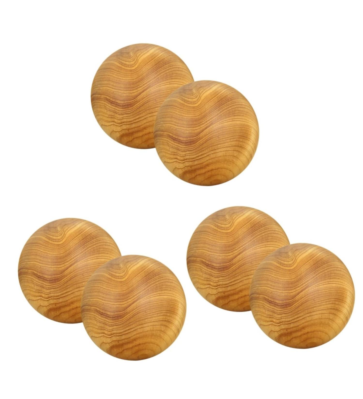 Healvian 6 Stk Massage Globe Rolling Hand Balls - Wooden Meditation & Fitness Balls for Hand Practice & Relaxation - Buy Online on GoSupps.com
