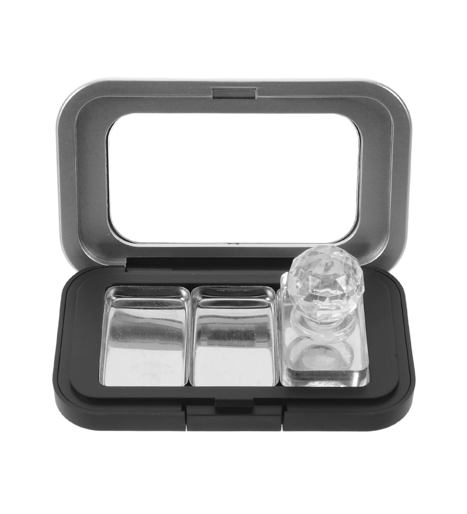 FOMIYES Palette de Maquillage Magn tique DIY Petite 3 Compartiments Couvercle Transparent et Plaque de Compression pour Fards Paupi res et Blush Organisateur Portable pour Coffret - Buy Online on GoSupps.com