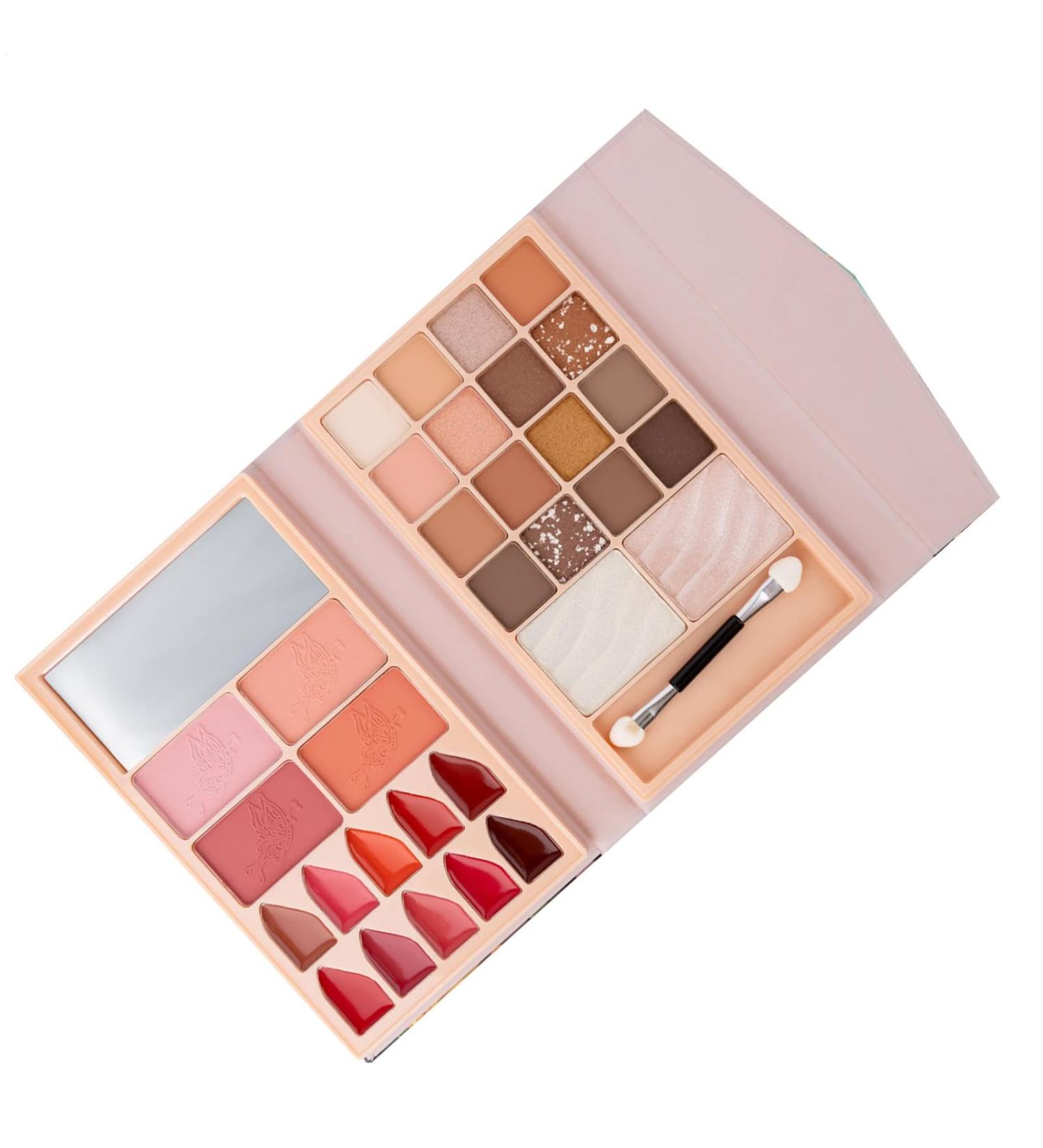 Makeup Palette Eyeshadow - Waterproof Makeup Palettes Eye Makeup Palette | Unique Long Lasting Cream Contour & Highlighting Palette Maqui Kit - Buy Online on GoSupps.com