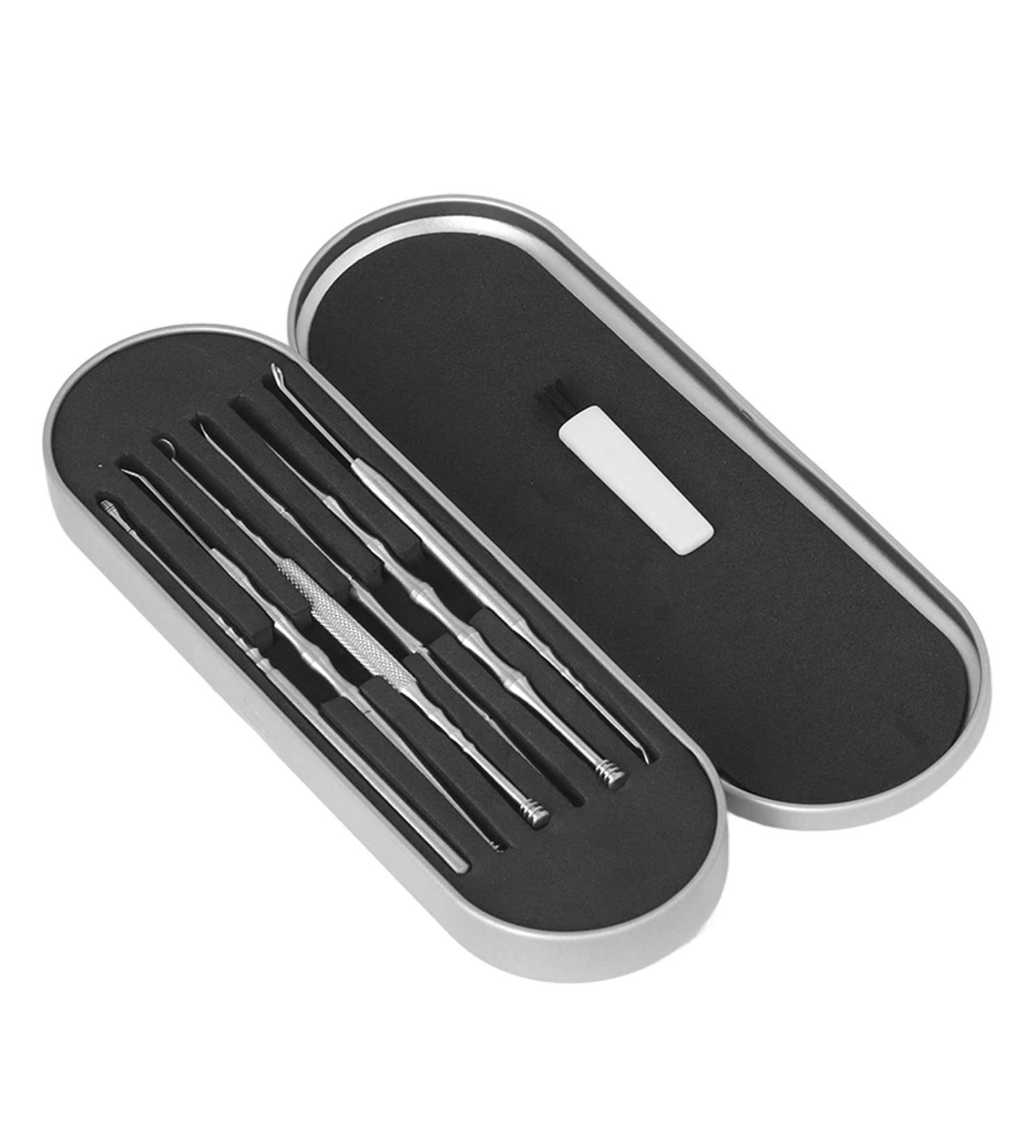 Stainless Steel Earwax Removal Kit | Comfortable Handle Ear Wax Cleaner | Travel-friendly | Glossy Appearance | GLOGLOW - Buy Online on GoSupps.com