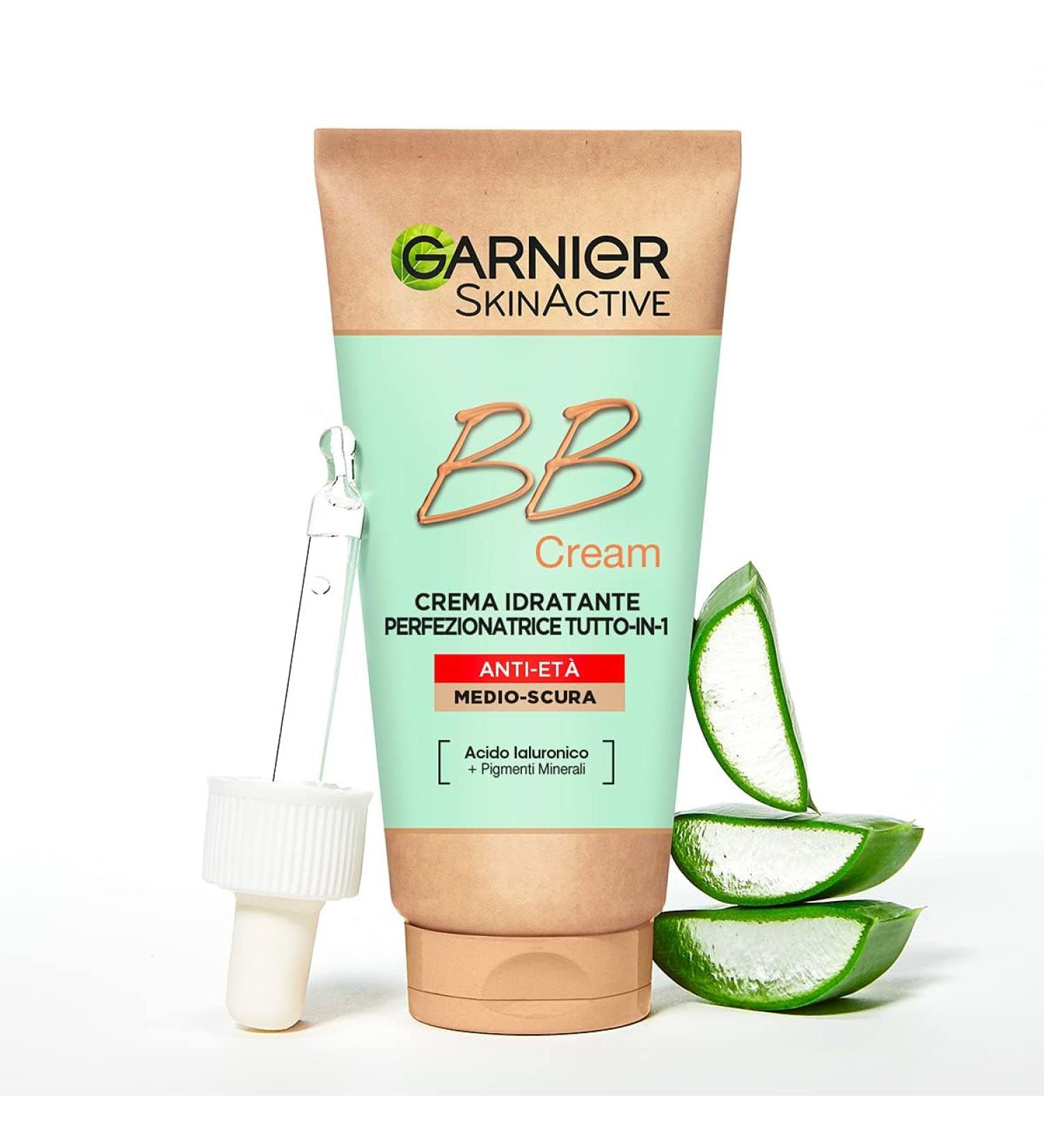  Garnier Garnier SkinActive Anti-Aging BB Cream for even skin tone and wrinkles natural appearance enriched with hyaluronic acid Aloe Vera and - Buy Online on GoSupps.com