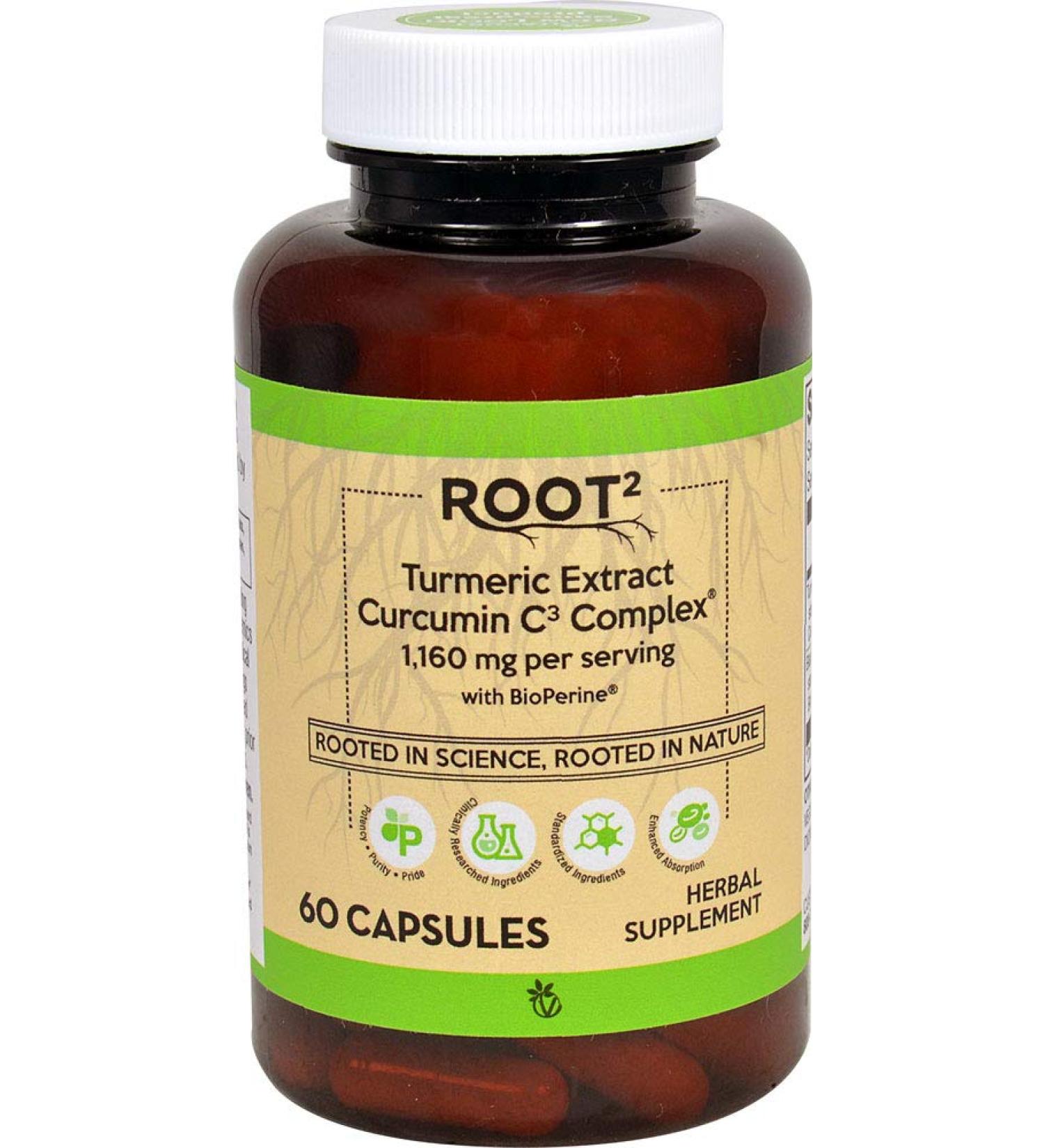 Vitacost Turmeric Extract Curcumin C3 Complex with Bioperine - 1,160 mg per Serving - 60 Capsules