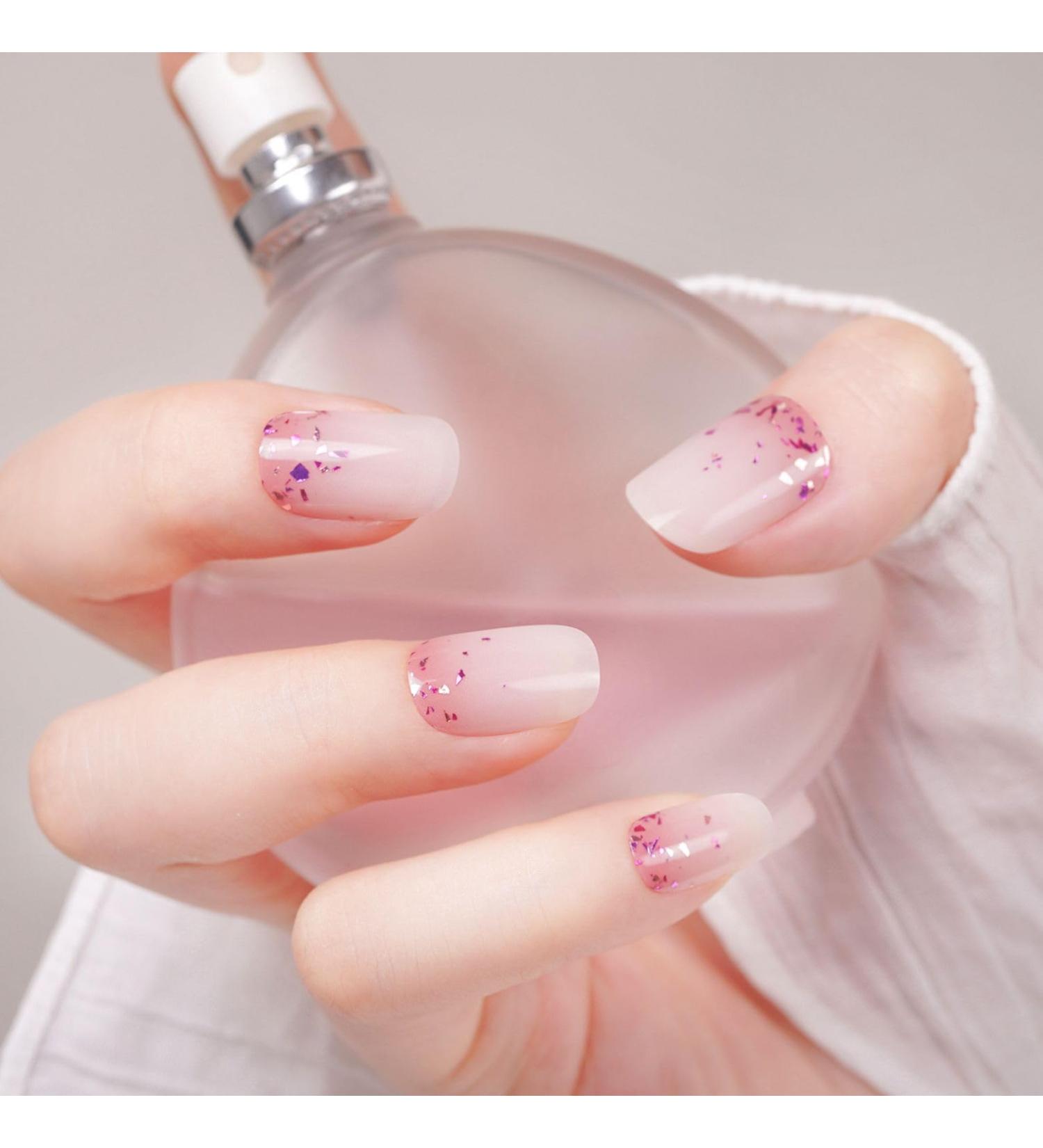 DANNI & TONI Glitter Cascade Nail Wraps - 28 Salon-Quality Gel Stickers Set - Buy Online on GoSupps.com