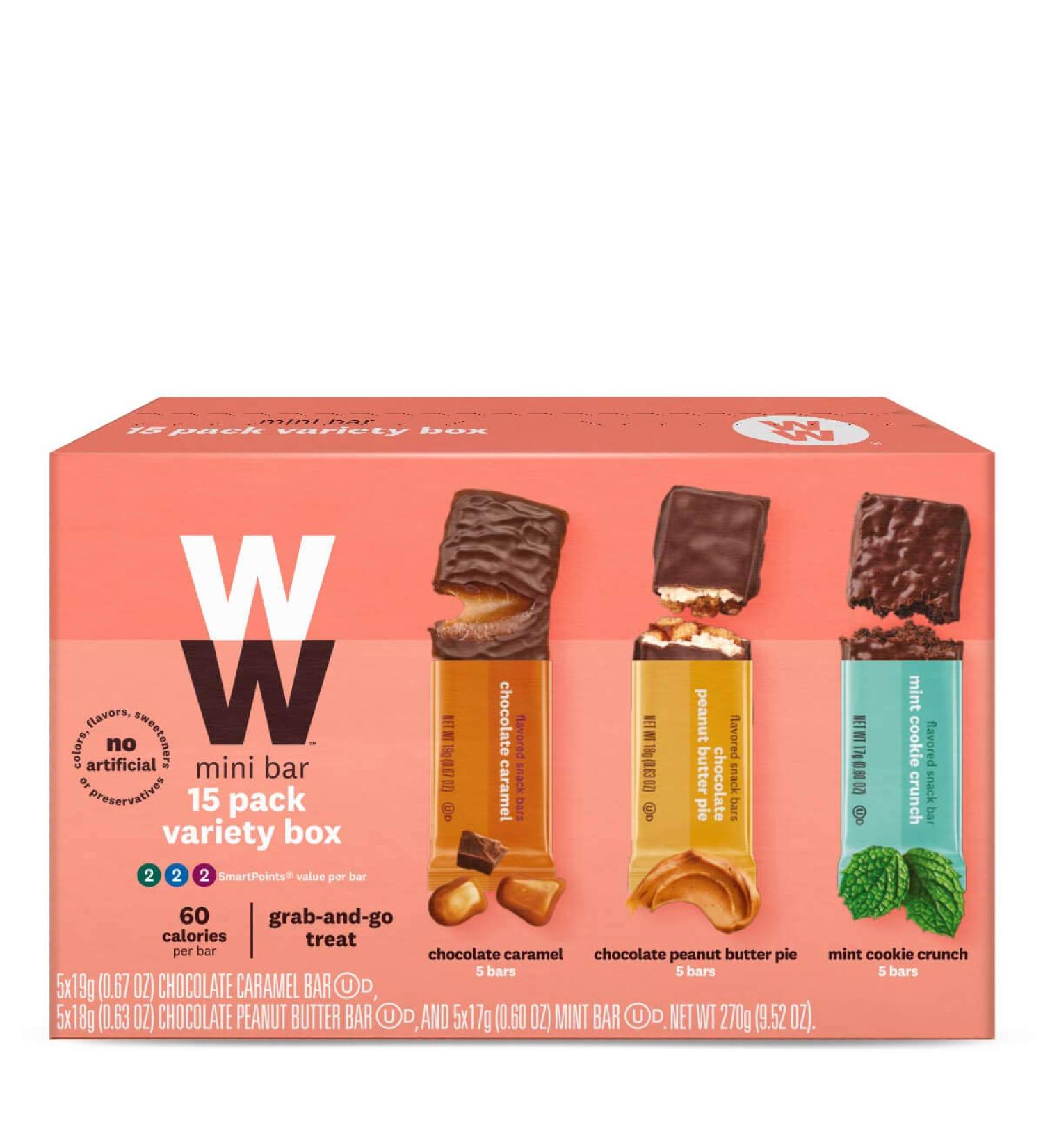 Weight Watchers Mini Bar Variety Pack - Low Calorie Snack Bars for Healthy Weight Management - Buy Online on GoSupps.com