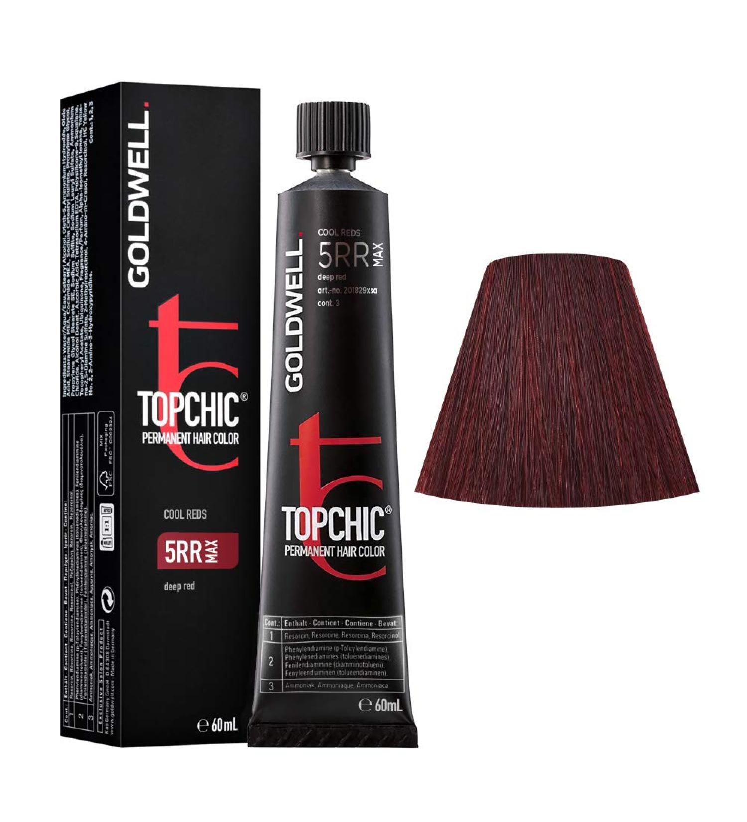 Goldwell Topchic hair color MAX deep red 5RR 1 pack (1 x 60 ml)