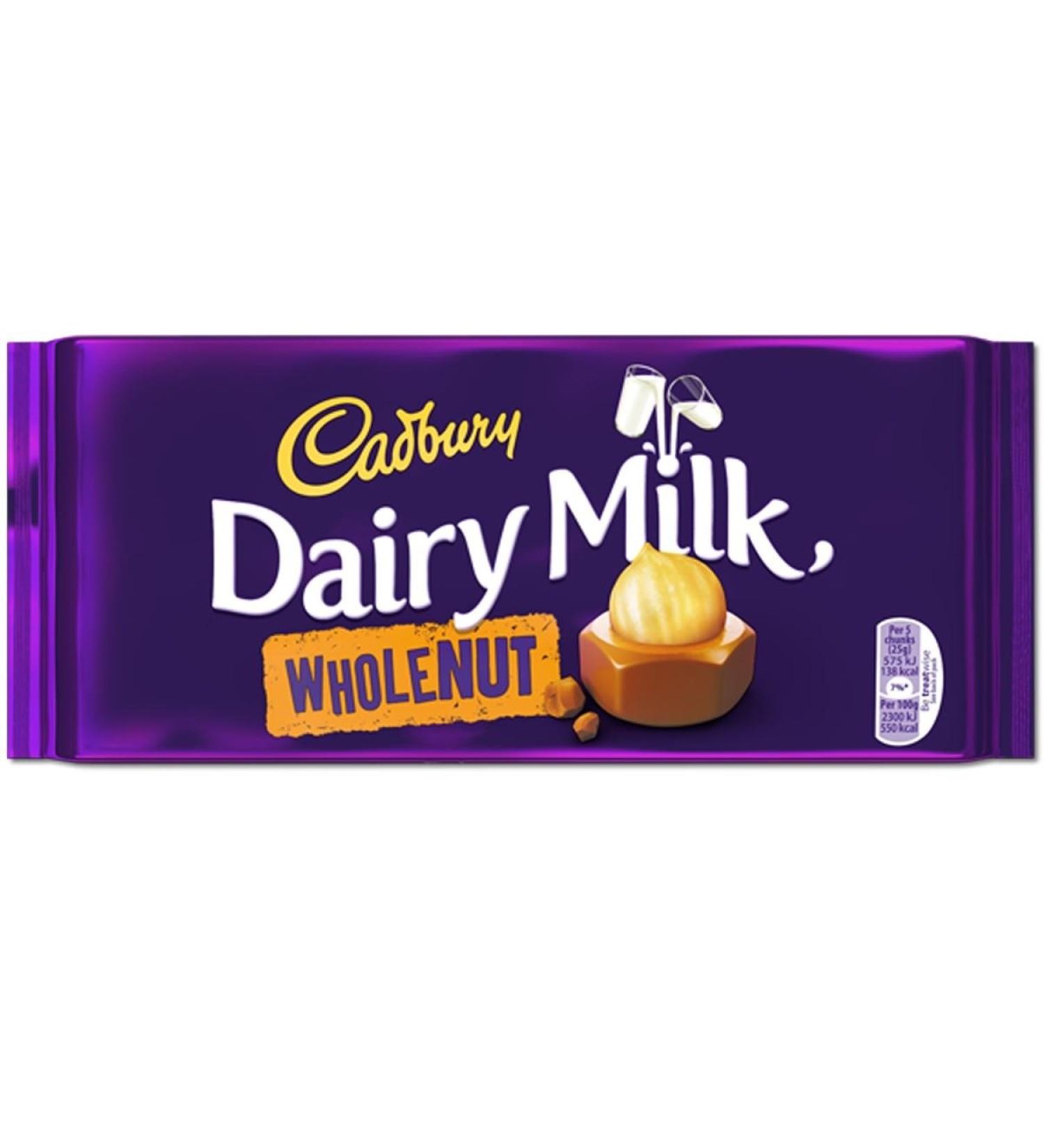 Cadbury Cadbury Cow's Milk 200G Whole Nuts (Box of 11)