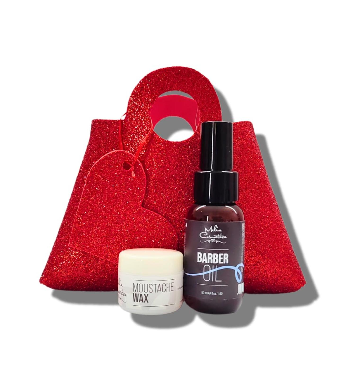 Valentine's Day Gift for Men: Melia Barber Oil & Mustache Wax Set - Nourishing Beard Oil & Styling Wax - Buy Online on GoSupps.com