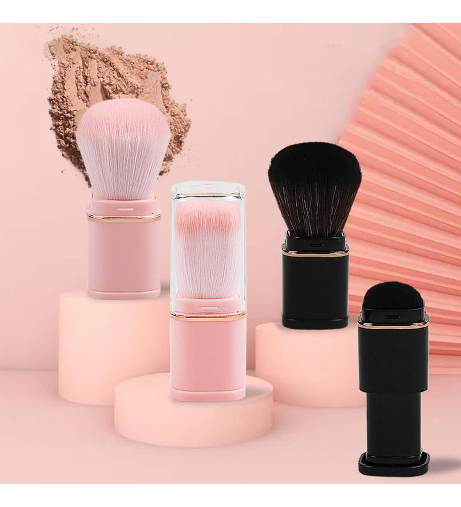 Leenchi 2-Piece Kabuki Brushes Set - Retractable Blush & Foundation Brushes - Buy Online on GoSupps.com
