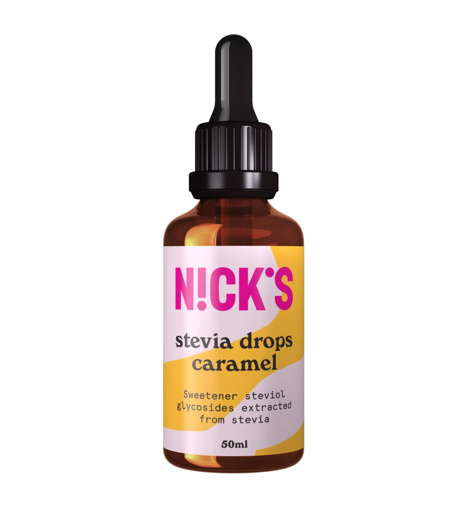 Nutri Nick Caramel Stevia Drops 50 ML (order 10 for trade outer) - Buy Online on GoSupps.com