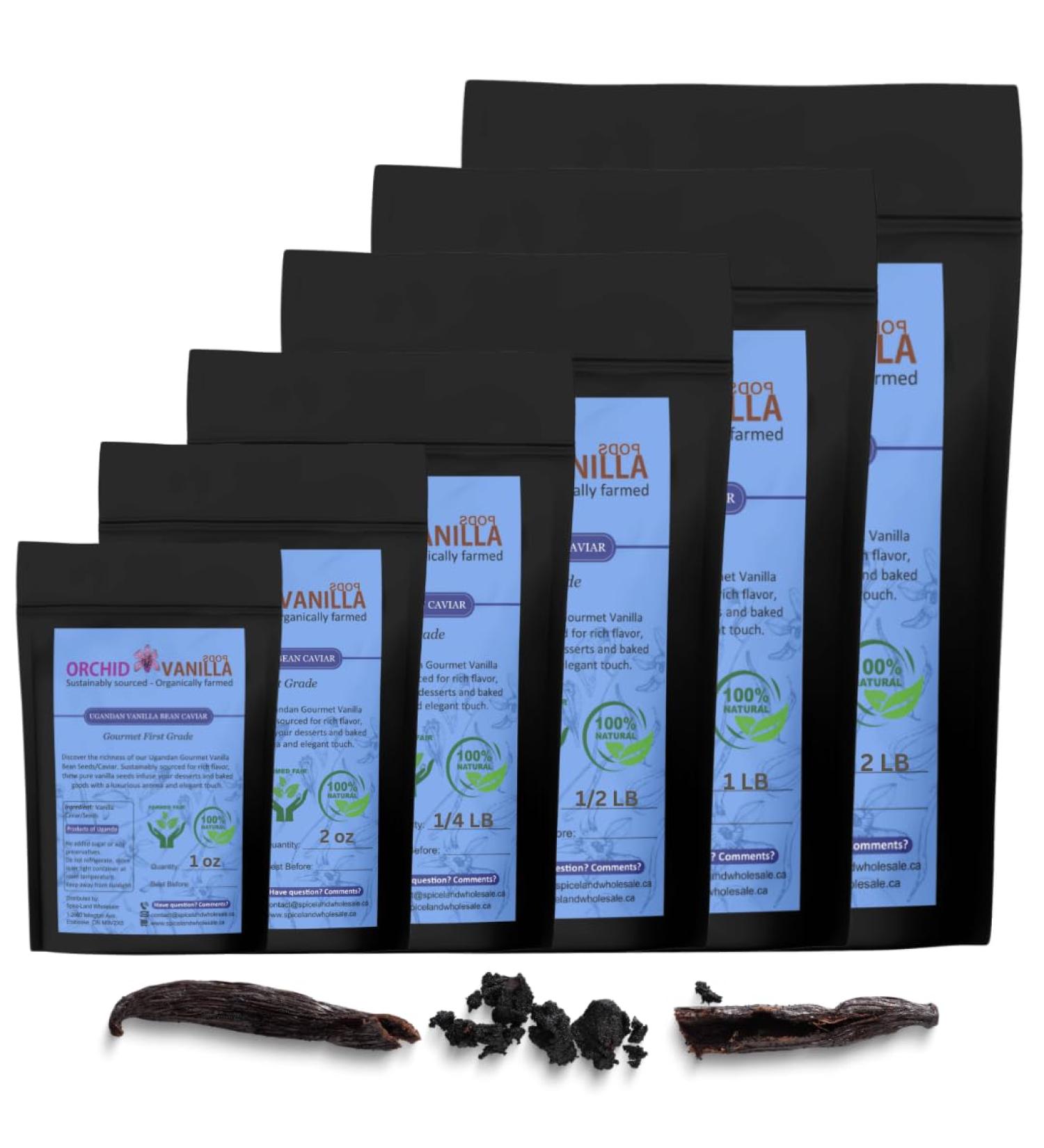 Ugandan Vanilla Bean Seeds/Caviar (2 Ounce) - Buy Online on GoSupps.com