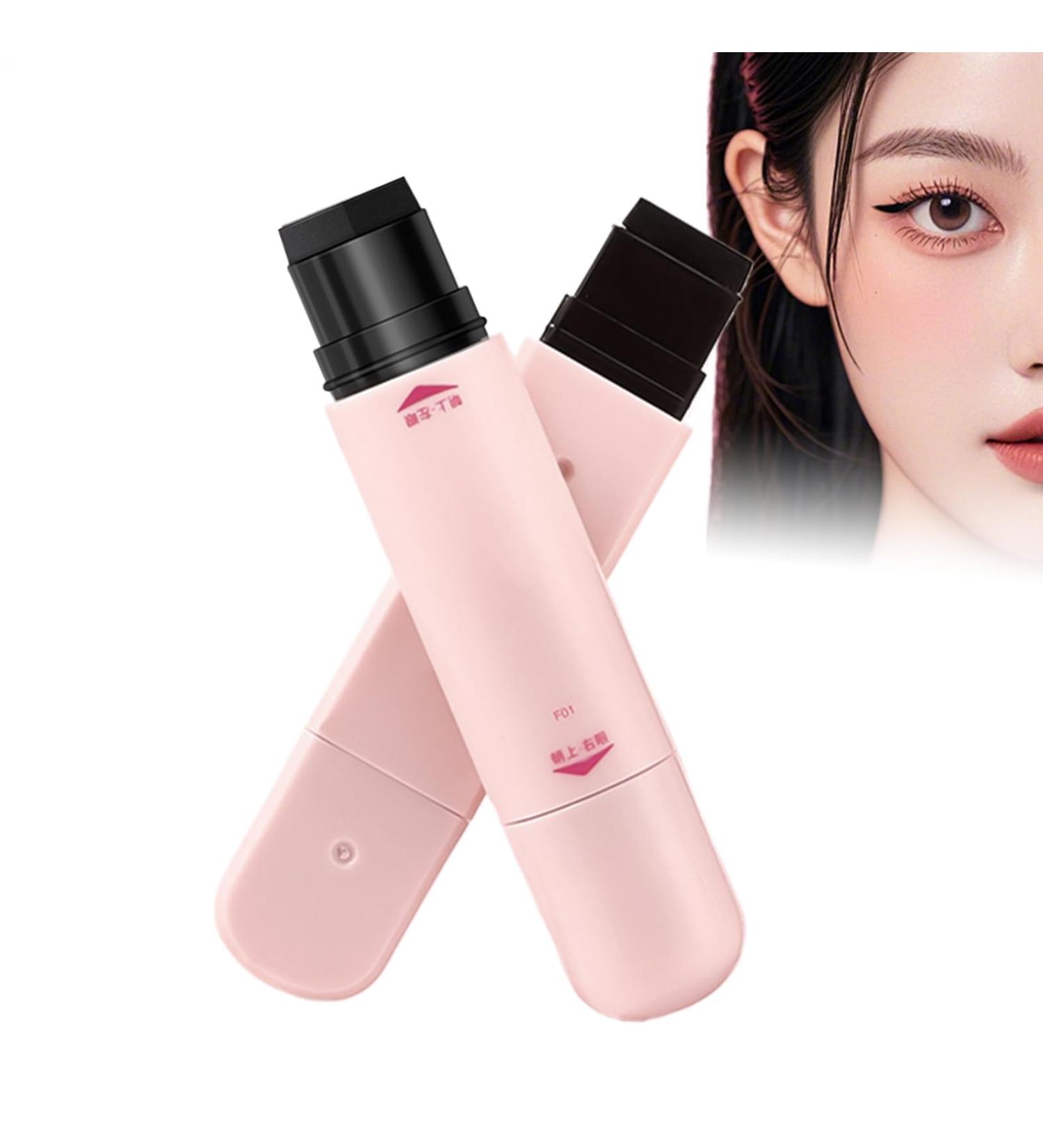 Eyeliner Stamp Long Lasting Smudge Resistant Cosmetics Women Winged Eye Makeup Stamp Pen For Women Girls Beginners Daily Travel Dating Business Party Work Commuting Black - Buy Online on GoSupps.com