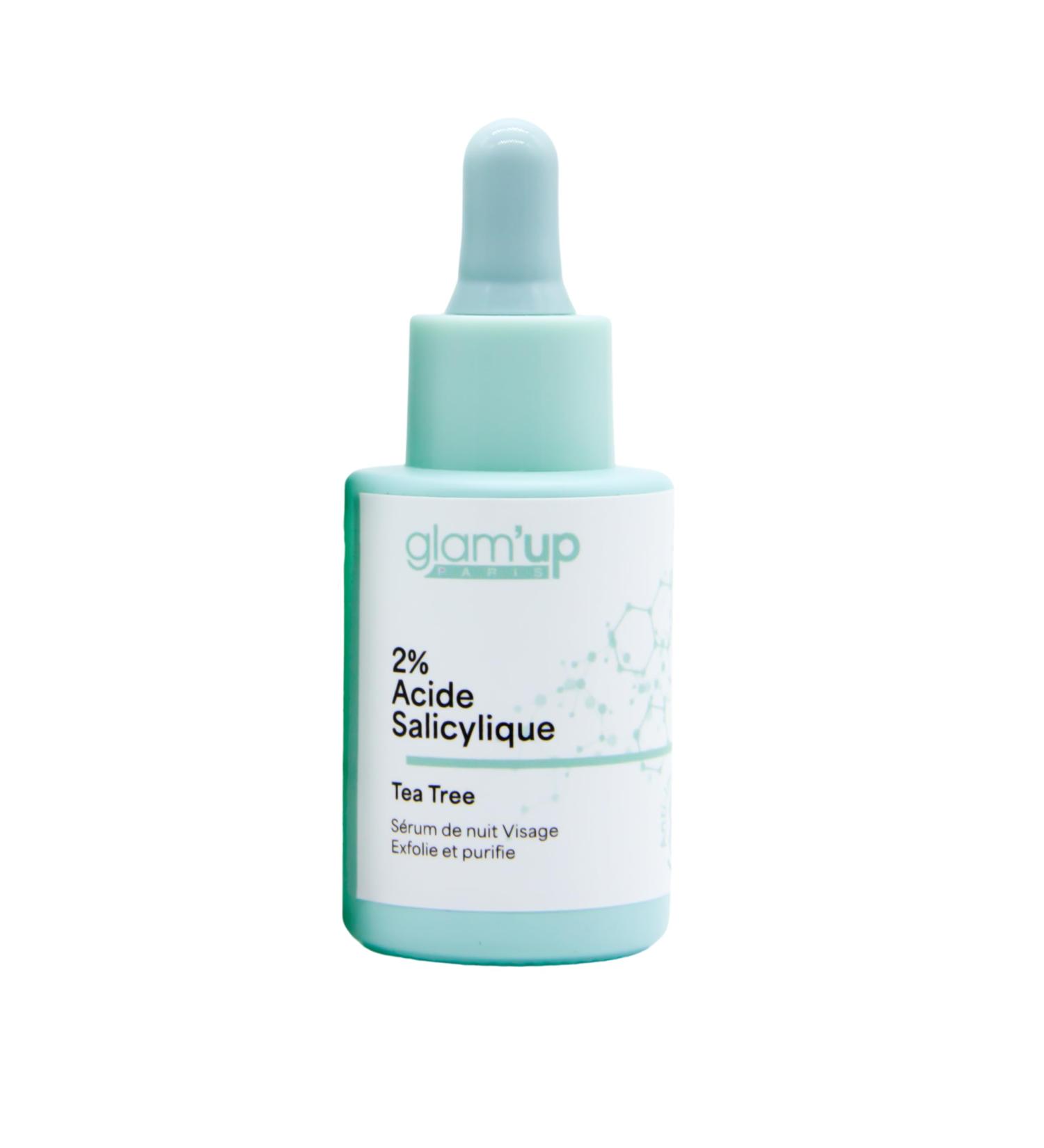  Glam Up Glam Up Paris - Anti-Blemish Face Serum - Tea Tree - Exfoliates & Purifies Skin - Anti-Acne - K-Beauty - 2% Salic Acid - Buy Online on GoSupps.com