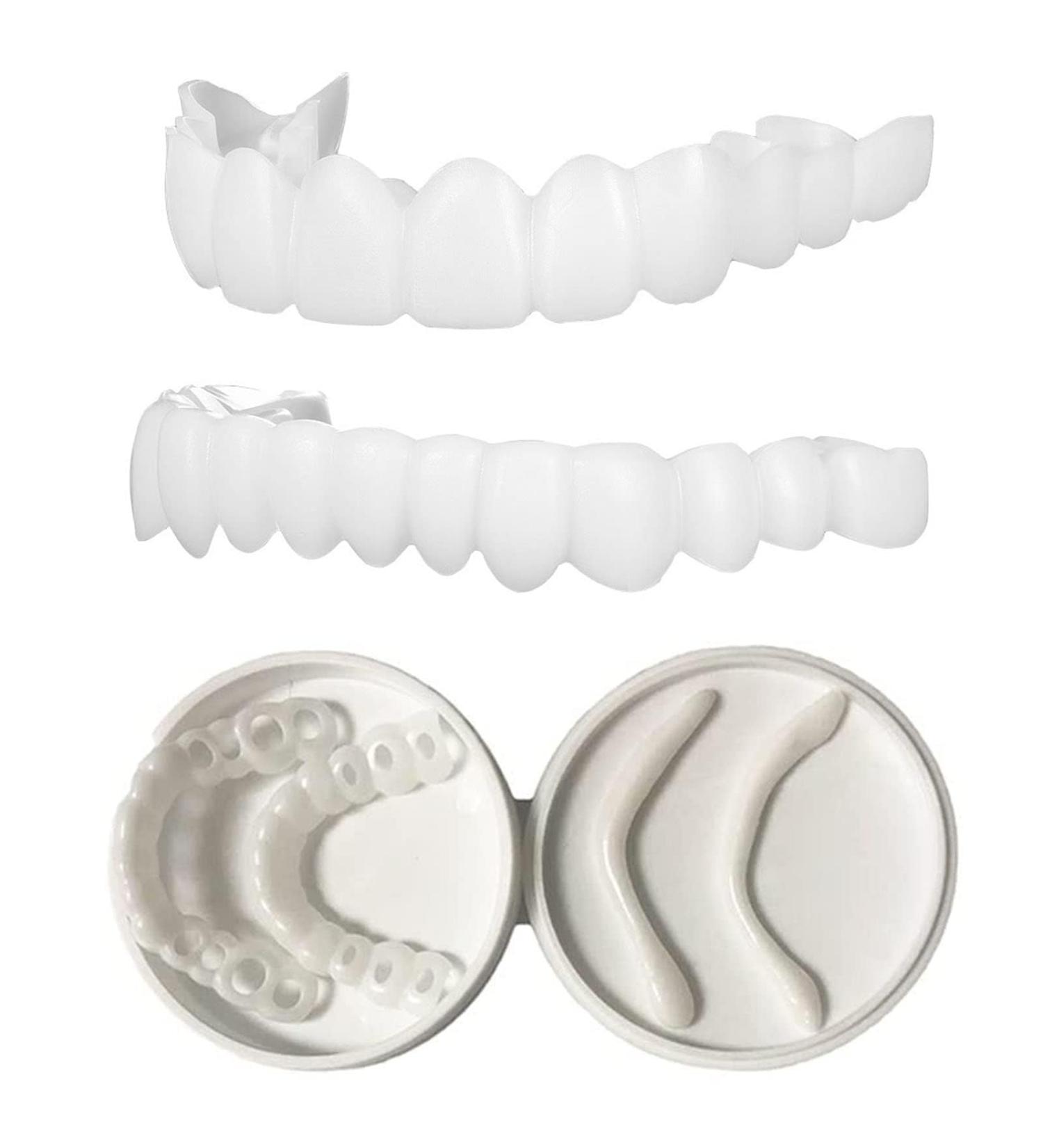 Buy WTTFC Fake Teeth - 2 Pairs of Temporary Dentures for Men & Women | Artificial Dentistry Solutions - Buy Online on GoSupps.com