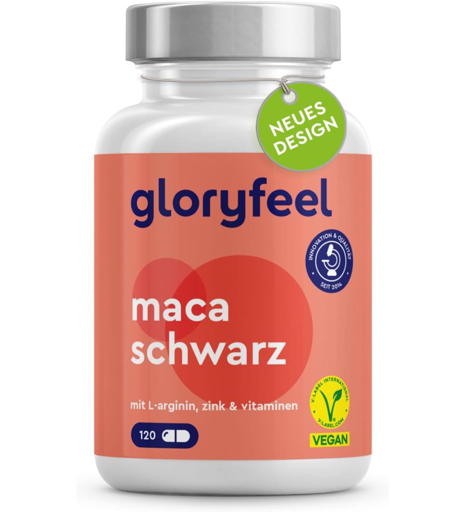 Buy High-Dosed Black Maca Powder 27 000 mg - Pure 20:1 Extract with L-Arginine Vitamins B6 & B12 Zinc - 100% Vegan Lab Certified No Additives - Fast International Shipping to Germany - Buy Online on GoSupps.com