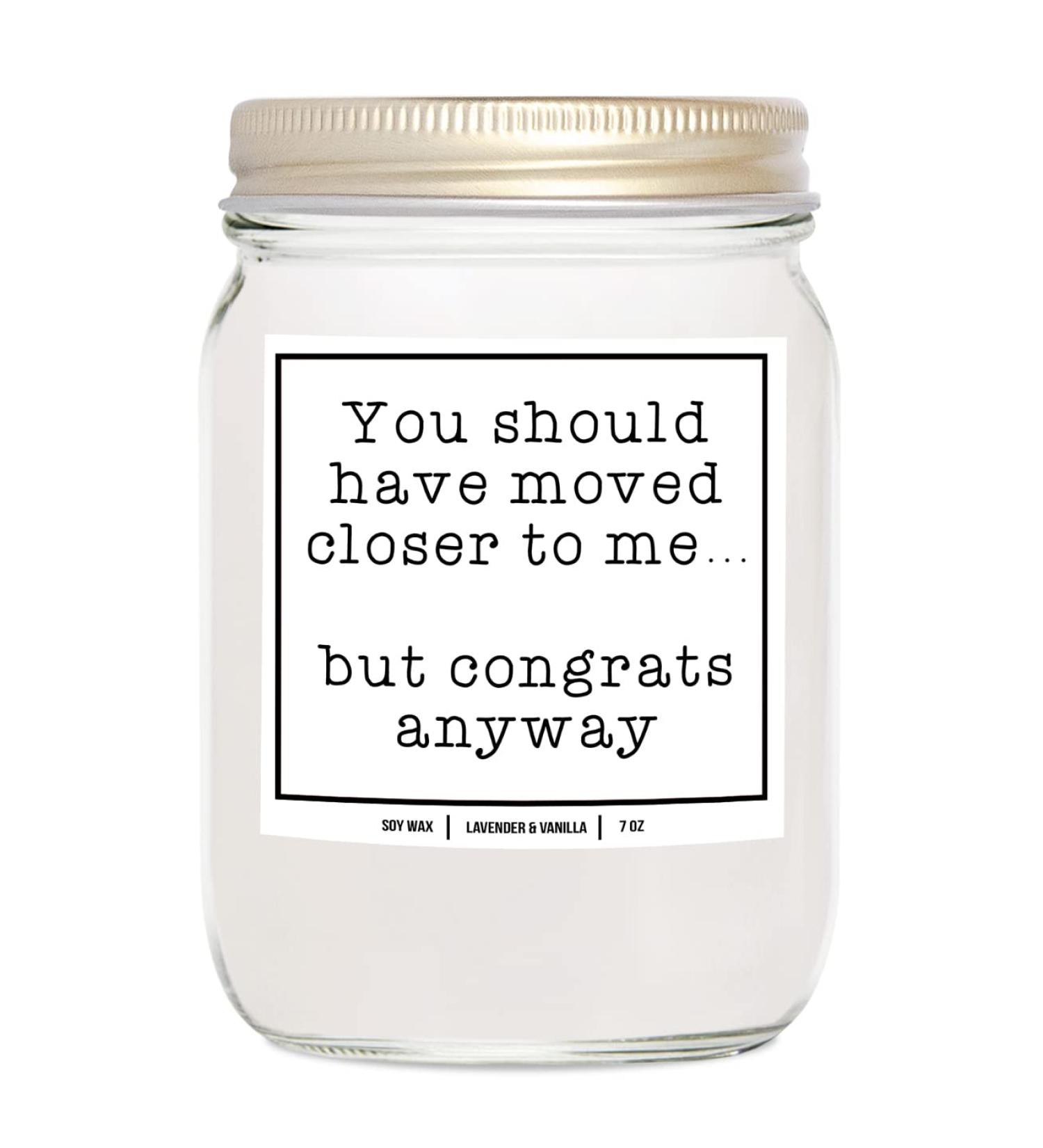 YouNique Designs New Home Candle - 7 Oz Lavender & Vanilla Soy Aromatherapy Candle | Perfect Housewarming Gifts & New Homeowner Presents - Buy Online on GoSupps.com