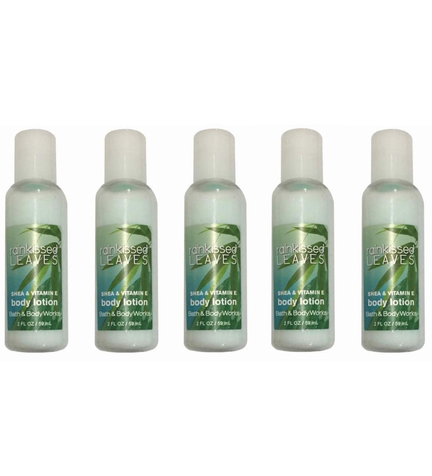 Set of 5 Rainkissed Leaves Body Lotion 2 Ounce Bottles - Hydrating and Refreshing Formula - Buy Online on GoSupps.com