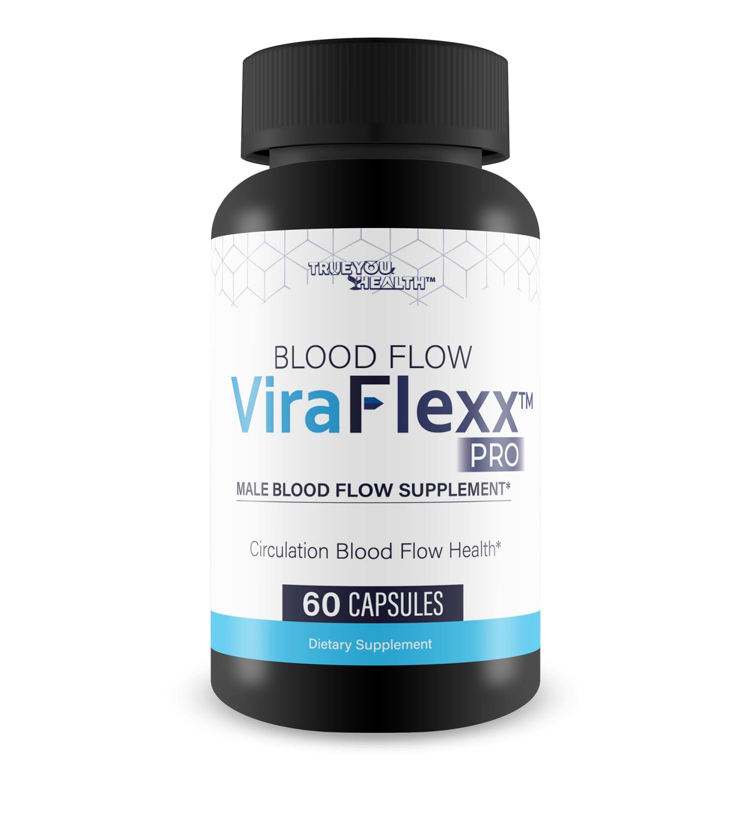 Blood Flow Vira Flexx Pro - Our Best Blood Circulation Supplements - Best Blood Flow Mens Blood Flow Care - Mens Blood Flow Supplement - Blood Circulation Pills for Better Blood Flow Boost Blood Flow - Buy Online on GoSupps.com