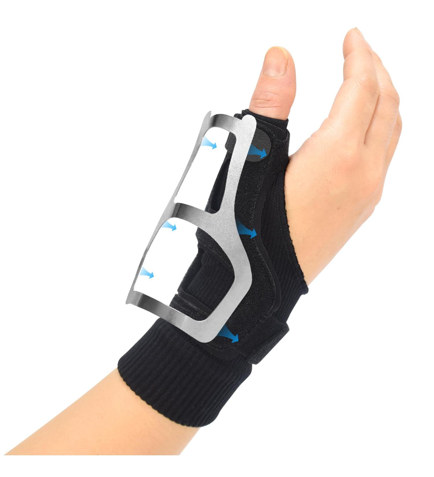 Trigger Thumb Brace & Spica Splint - Arthritis Pain Relief & Support for Men & Women - CMC Joint Stabilizer for De Quervain's Tendonitis Sprains & Strains - Buy Online on GoSupps.com