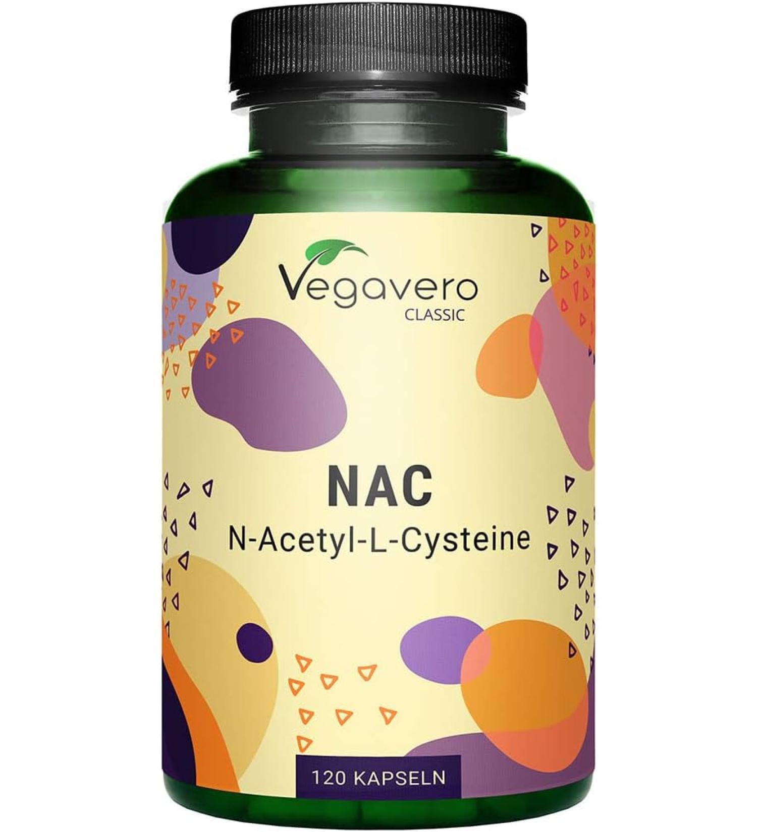 Vegavero NAC Supplement NAC N Acetyl Cysteine 600 mg - 120 Capsules - Buy Online on GoSupps.com